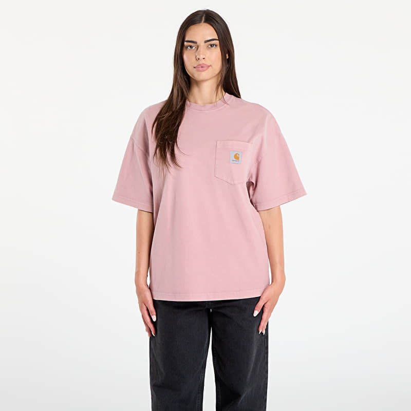 T-shirt Carhartt WIP S/S Hudson Pocket T-Shirt UNISEX Daphne Chalk Wash