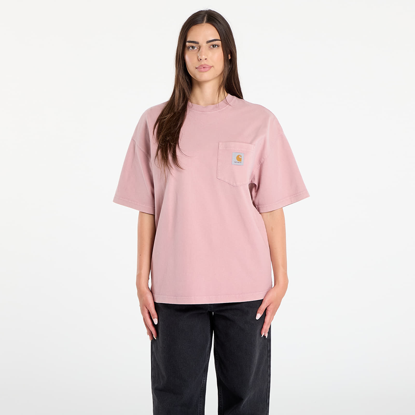 T-shirts til mænd Carhartt WIP S/S Hudson Pocket T-Shirt UNISEX Daphne Chalk Wash