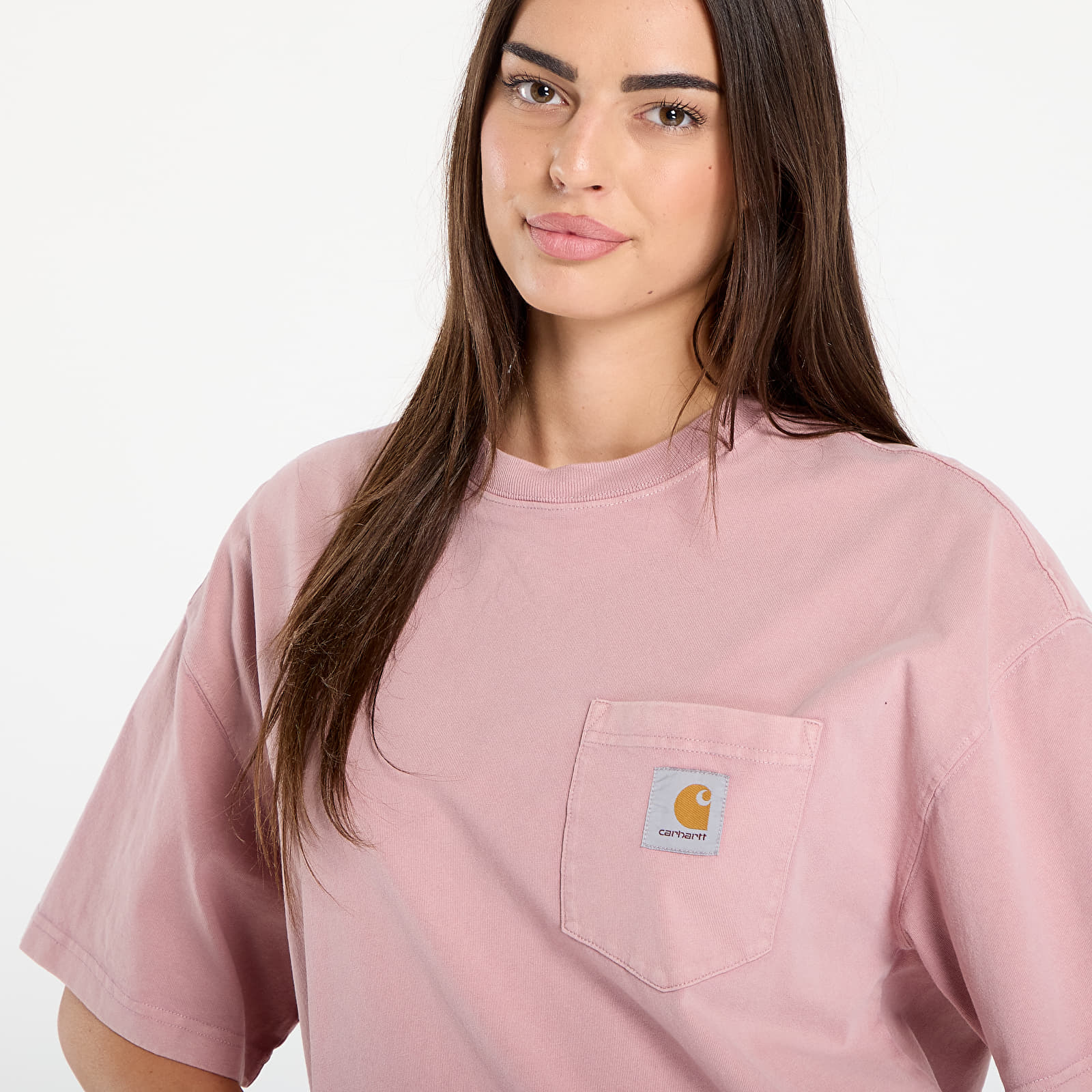 T-shirts til mænd Carhartt WIP S/S Hudson Pocket T-Shirt UNISEX Daphne Chalk Wash