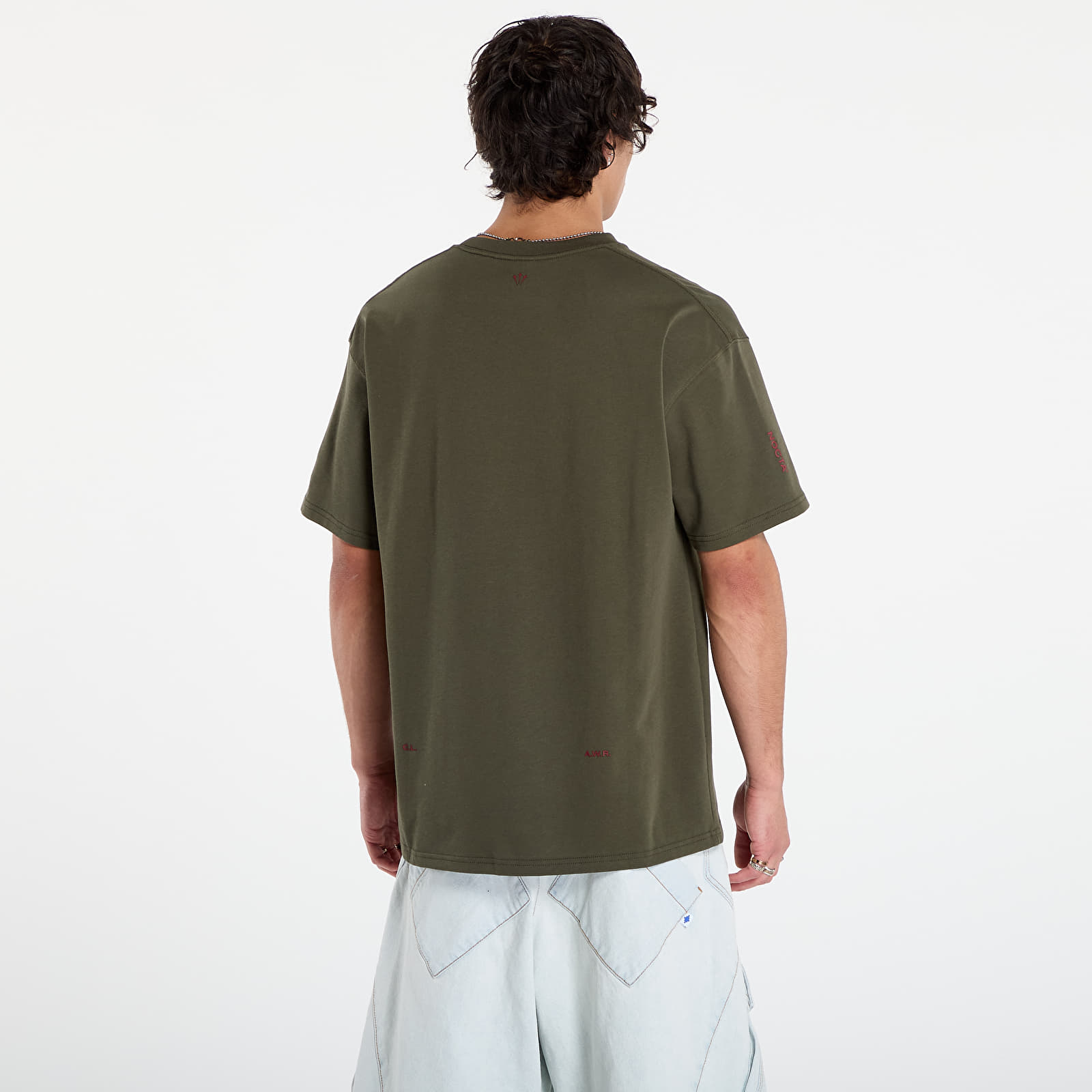 Trička Nike x NOCTA Men's T-Shirt Cargo Khaki/ Team Red