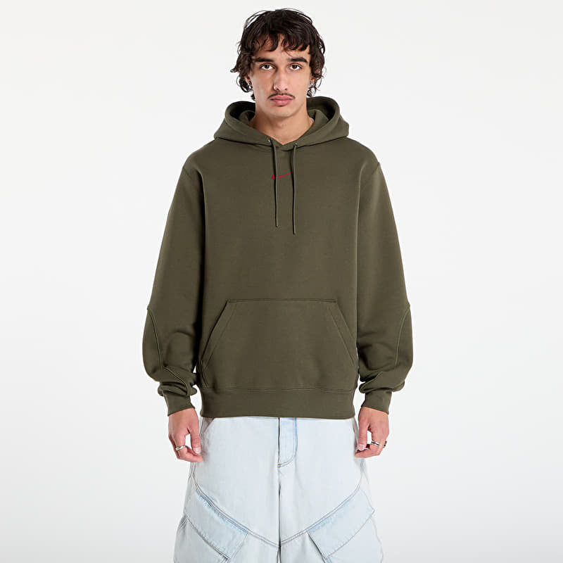 Sweatshirt Nike x NOCTA Men's Fleece Hoodie Cargo Khaki/ Team Red