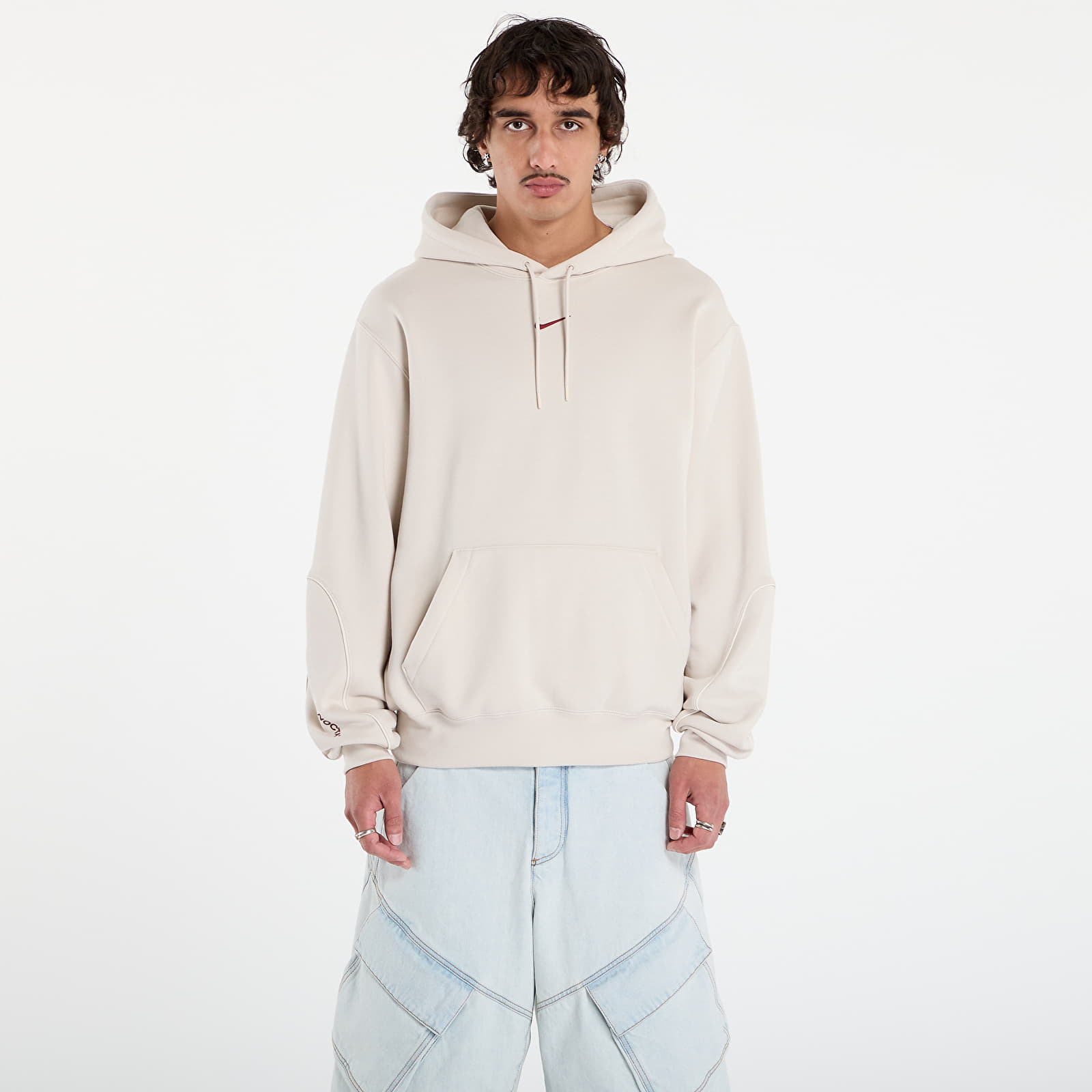 Felpe Nike x NOCTA Men's Fleece Hoodie Lt Orewood Brn/ Team Red