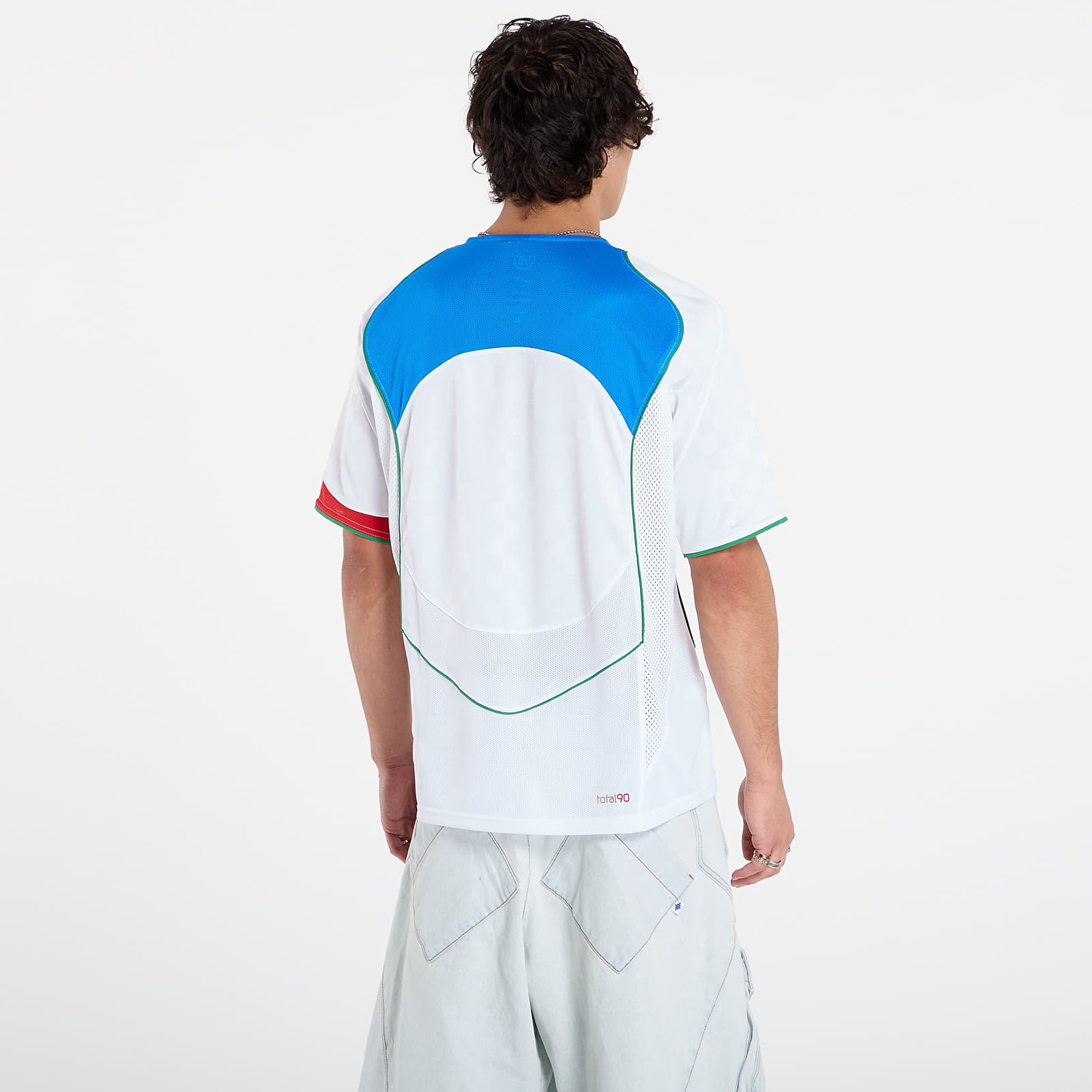Dresy Nike Total 90 Men's Dri-FIT Soccer Jersey White/ Italy Blue/ Sport Red/ Metallic Gold