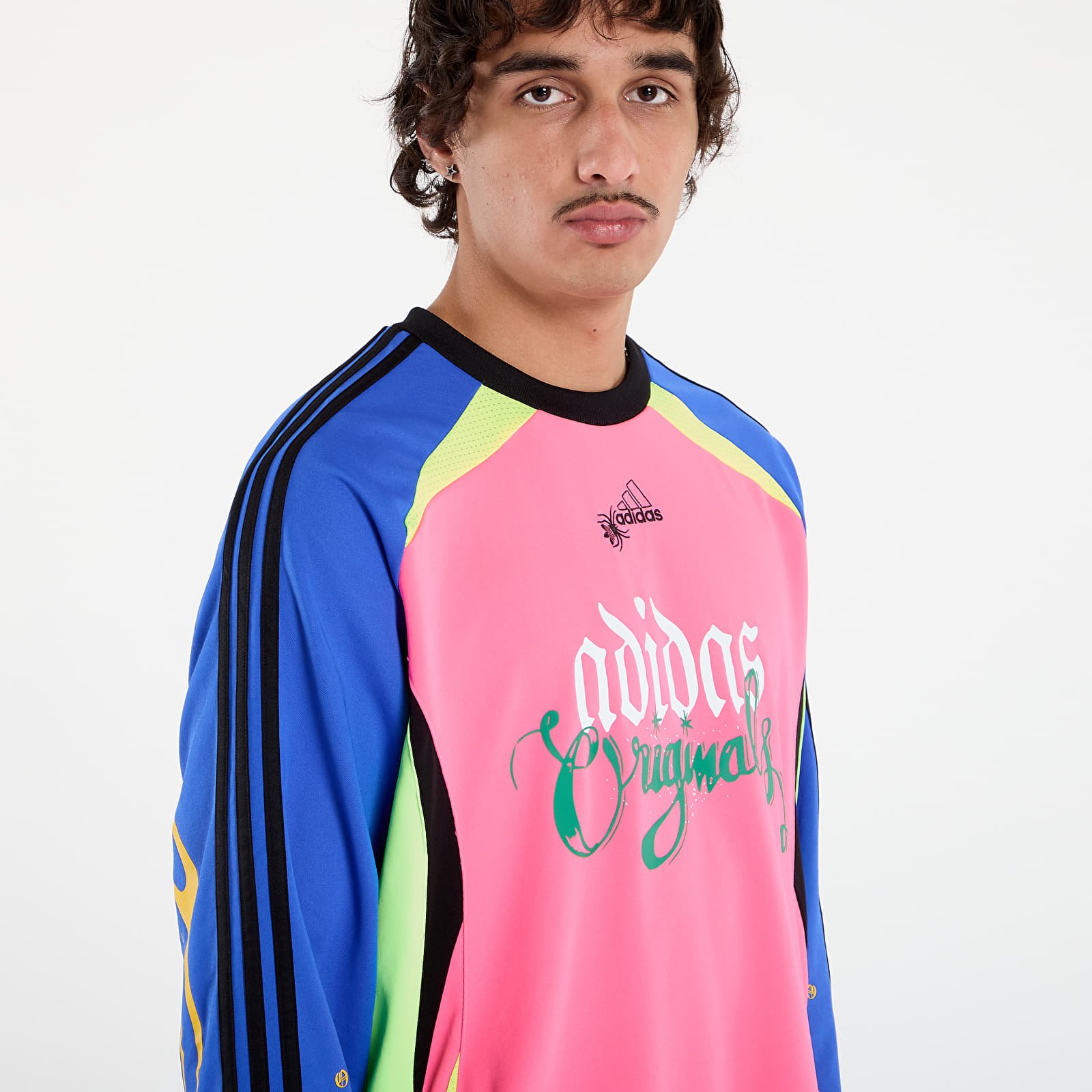 Camisetas de hombre adidas Spiders Goalkeeper Loose Long-sleeve Top Solar Yellow
