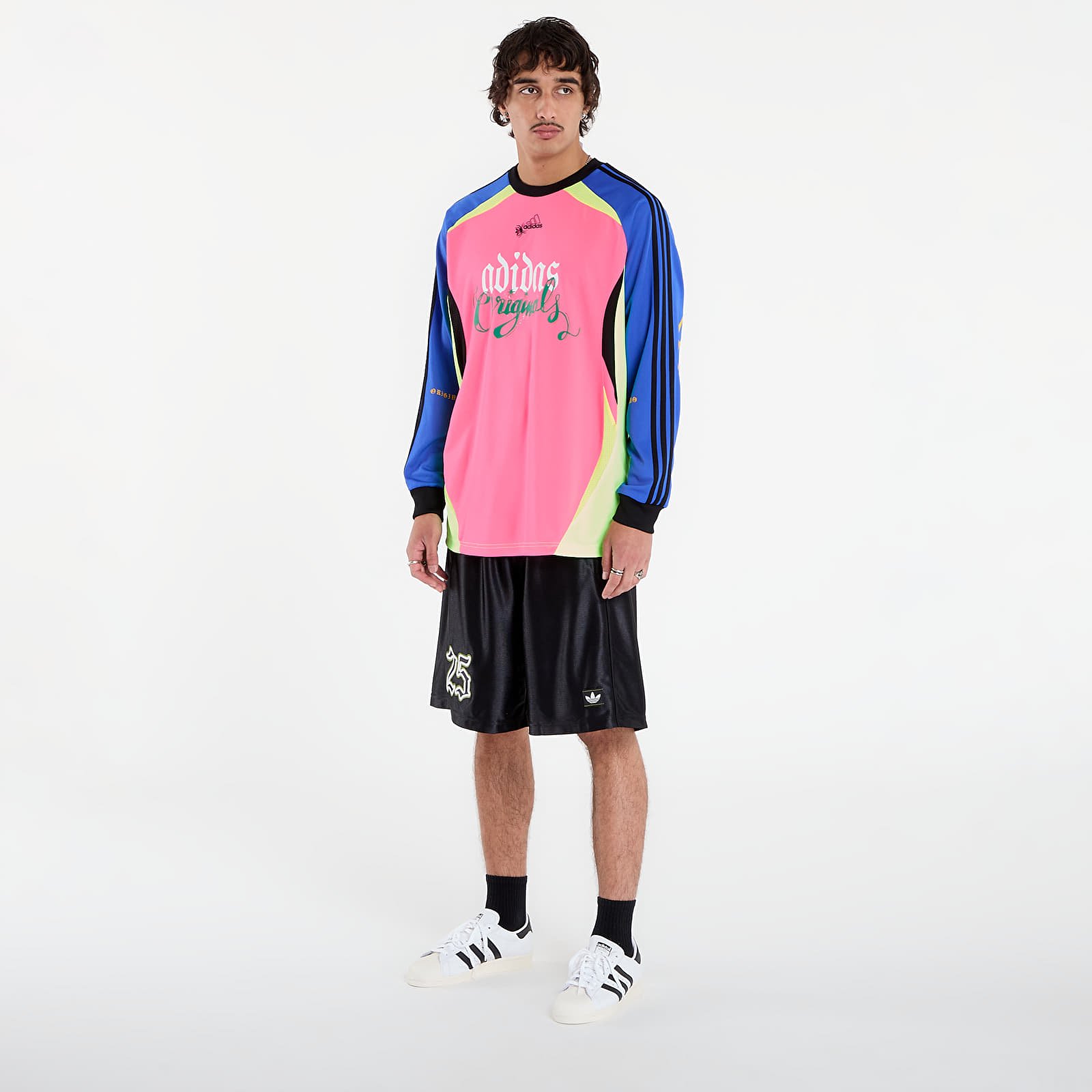 Camisetas de hombre adidas Spiders Goalkeeper Loose Long-sleeve Top Solar Yellow