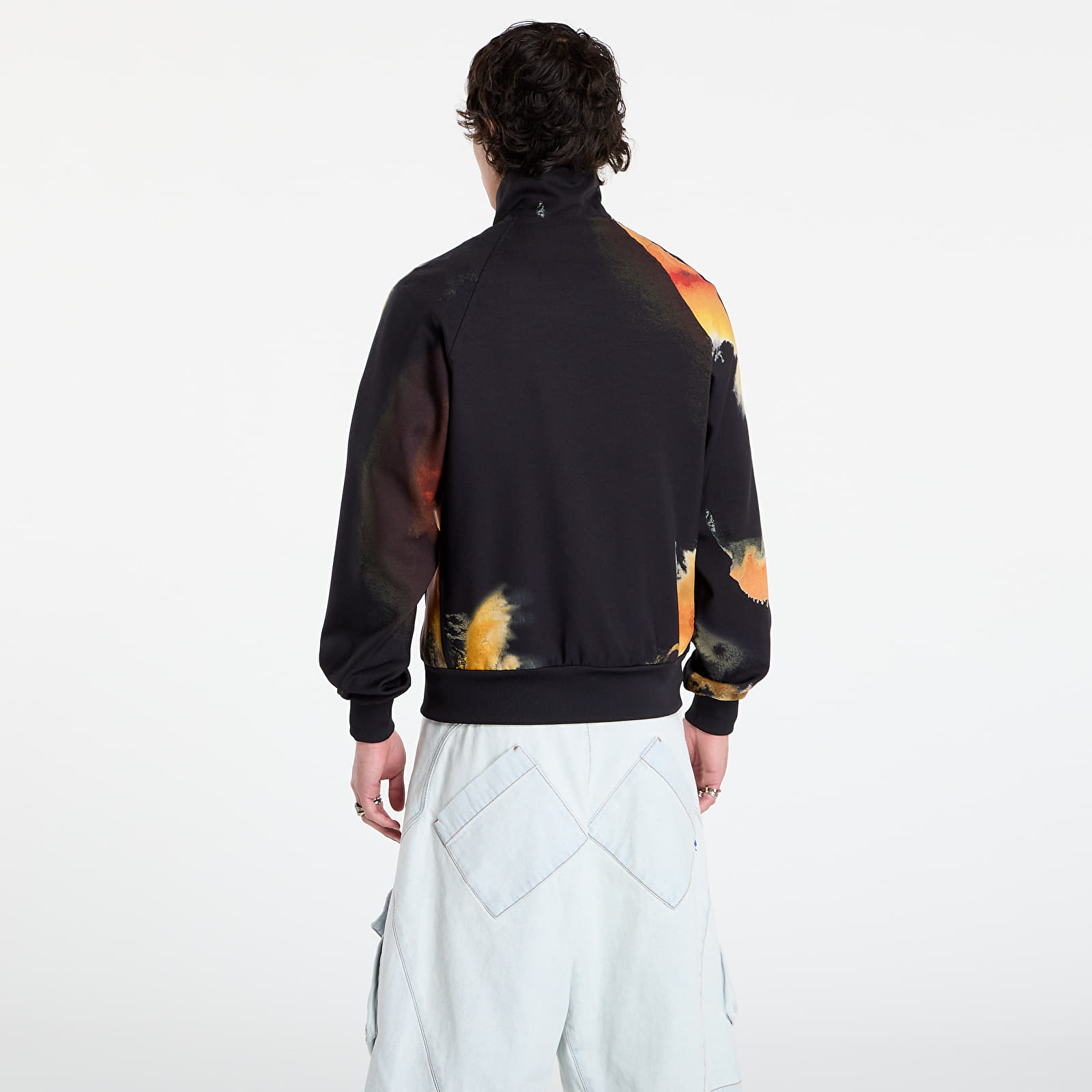 Men's hoodies Y-3 AOP Track Top 3-Stripes Black
