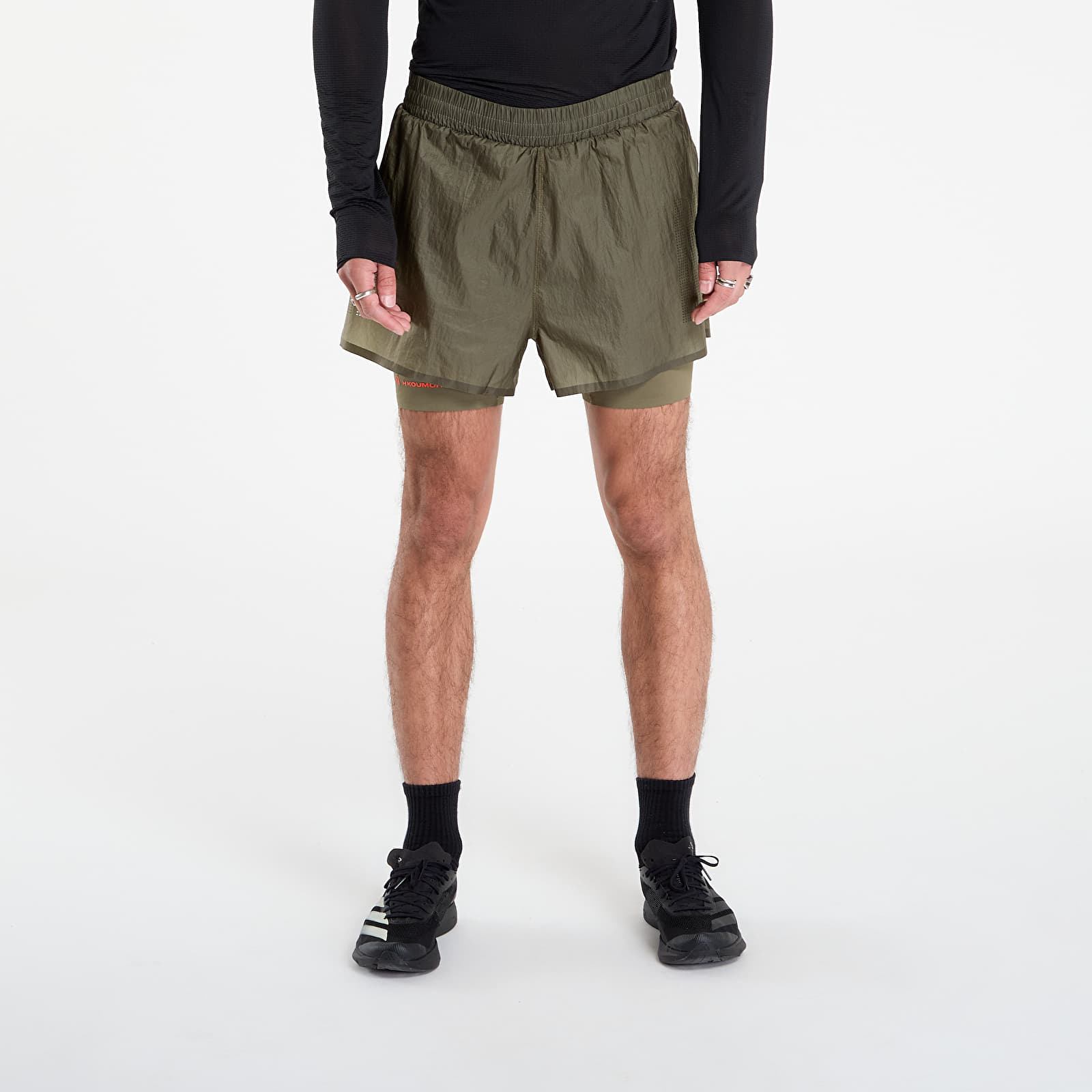 Pantaloncini uomo adidas Adi365 H.Koumori Running 2-In-1 Shorts Olive Strata