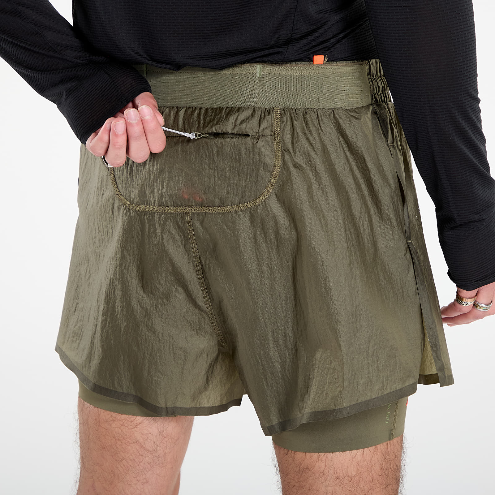 Pantaloncini uomo adidas Adi365 H.Koumori Running 2-In-1 Shorts Olive Strata