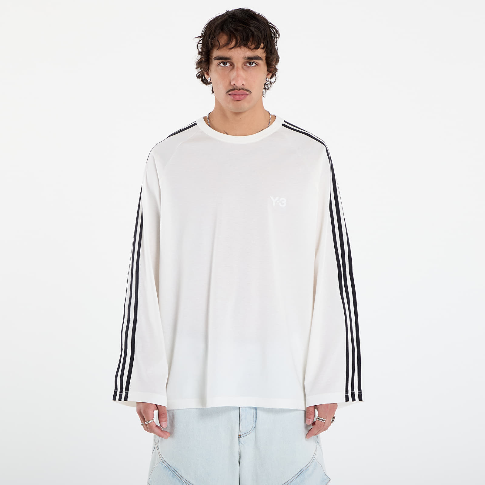Μπλουζάκι Y-3 Wire Long Sleeve Tee UNISEX Core White XL