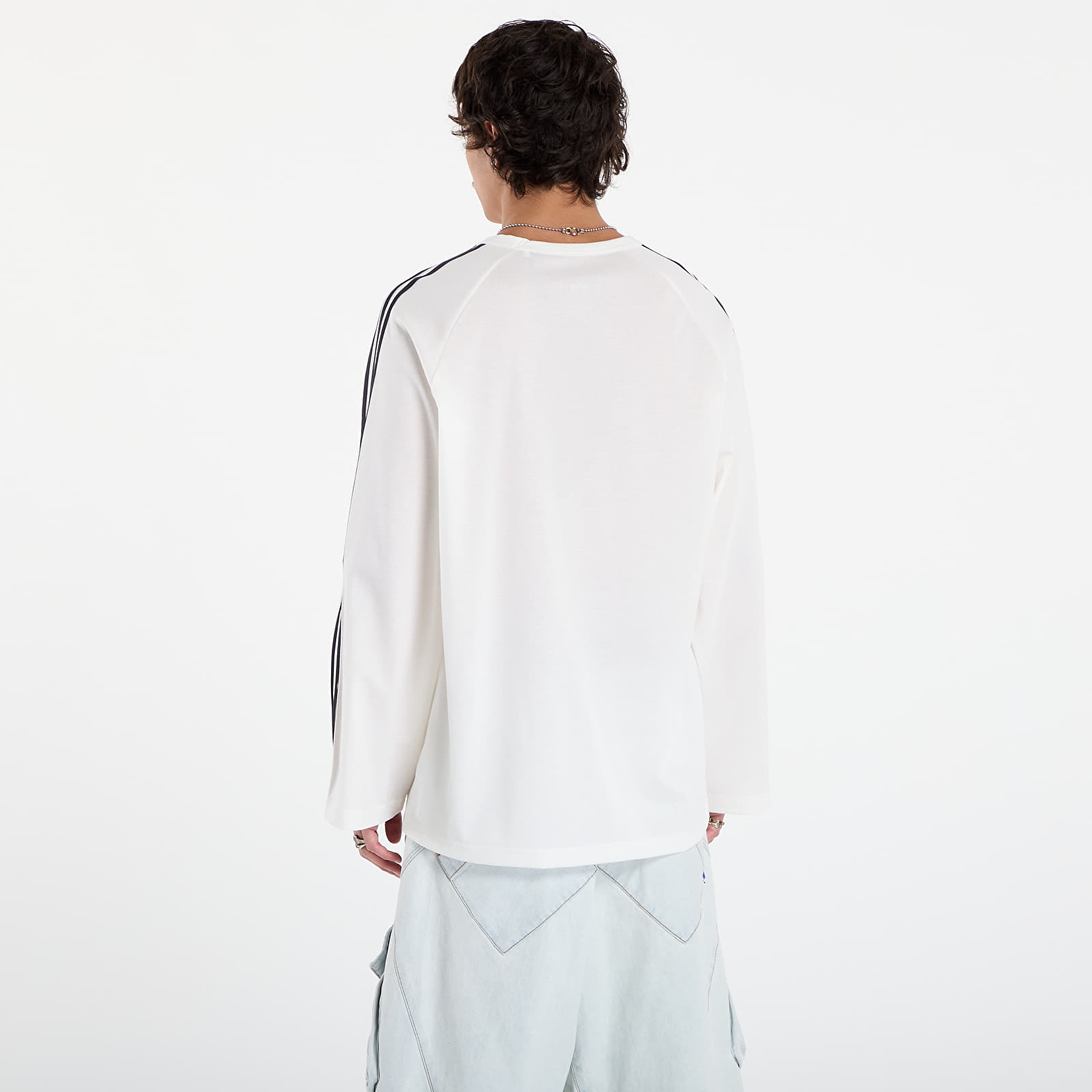 Magliette da uomo Y-3 Wire Long Sleeve Tee UNISEX Core White
