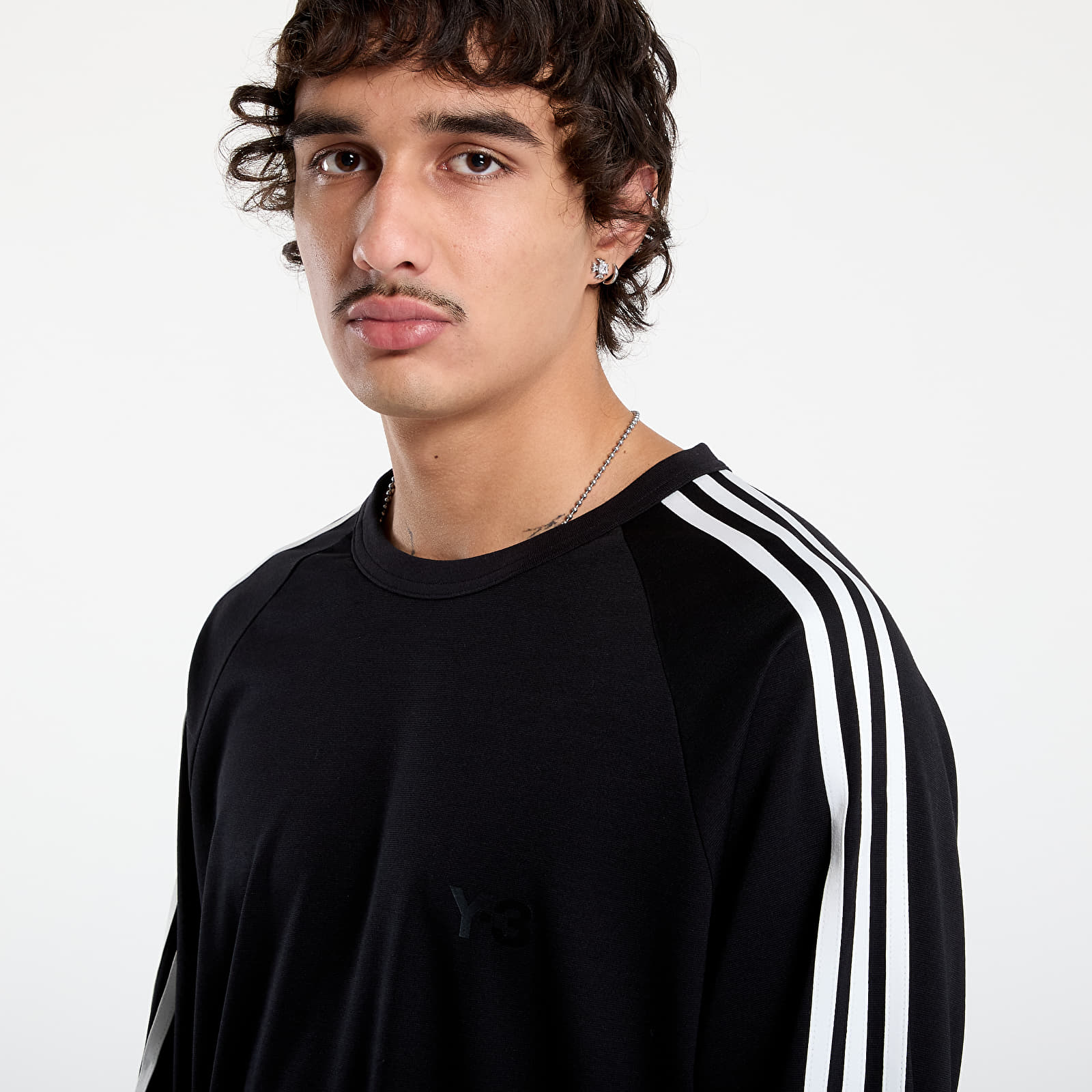 Férfi pólok Y-3 Wire Long Sleeve Tee UNISEX Black