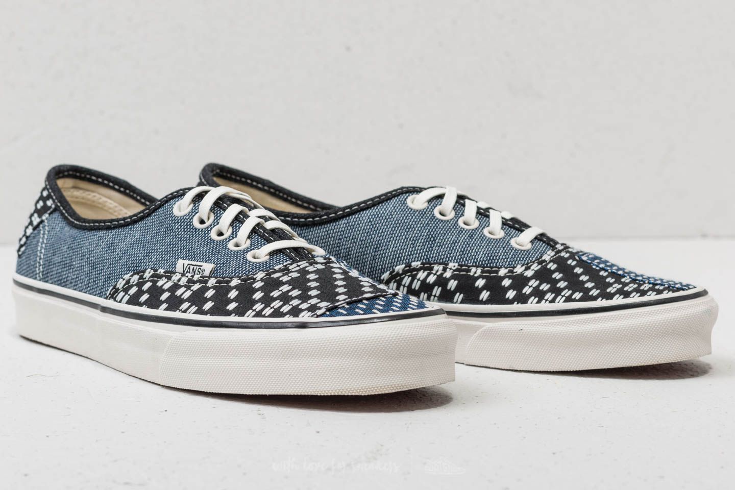 Vans authentic denim patchwork top