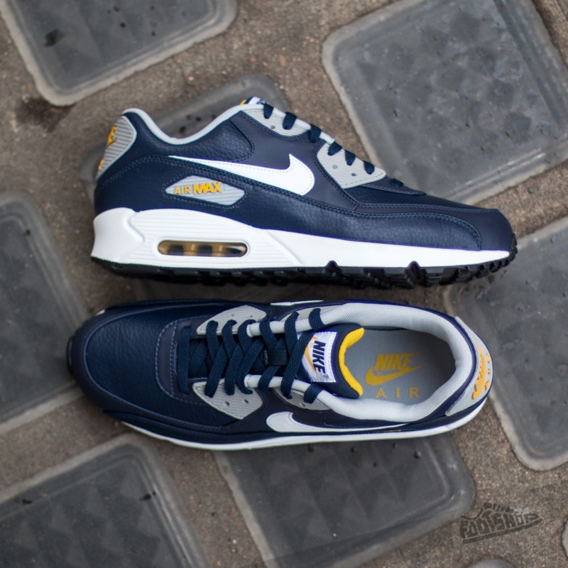 Navy blue leather air max 9 discount