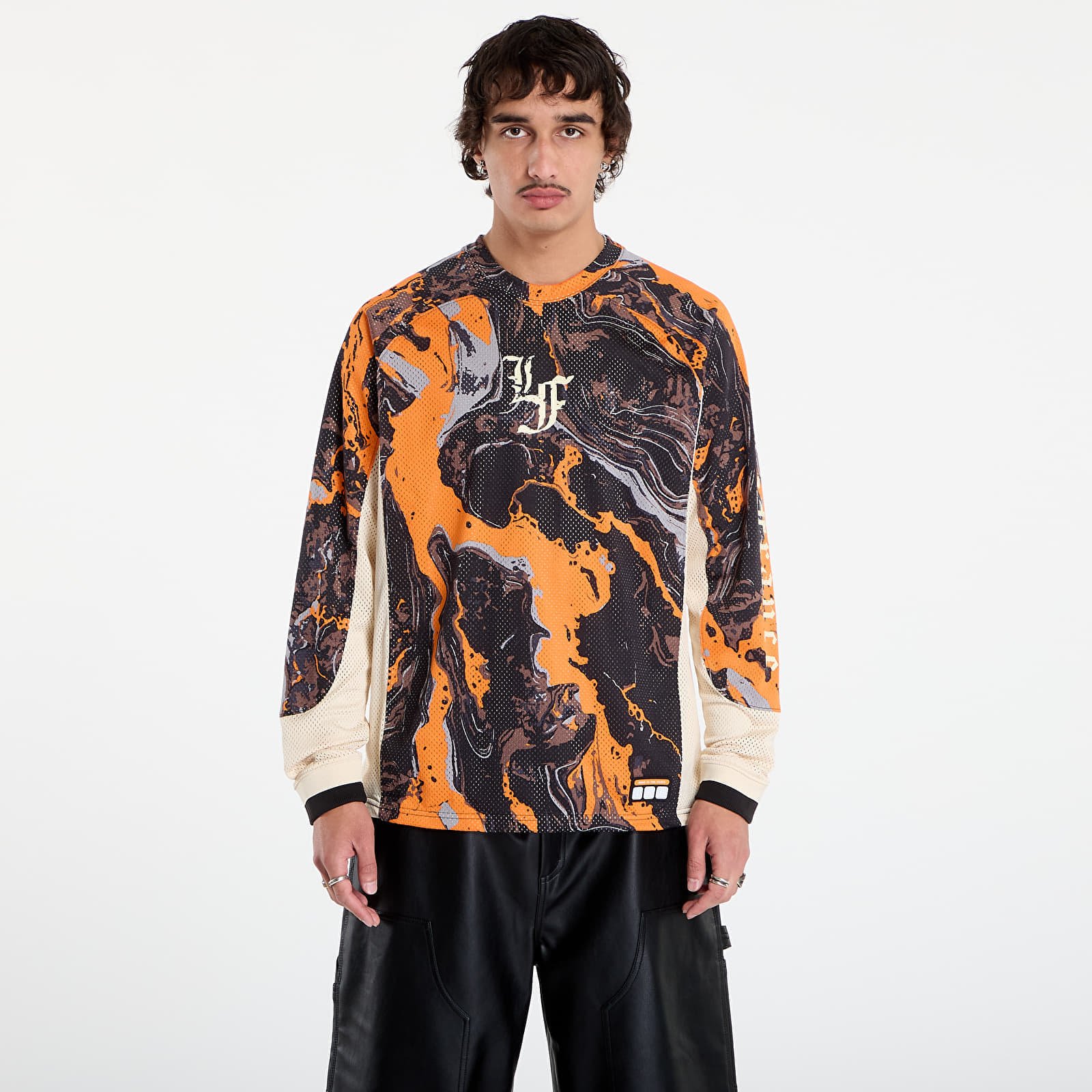 Jersey Puma LaFrance HEEM Moto Jersey Orange Glo-AOP L