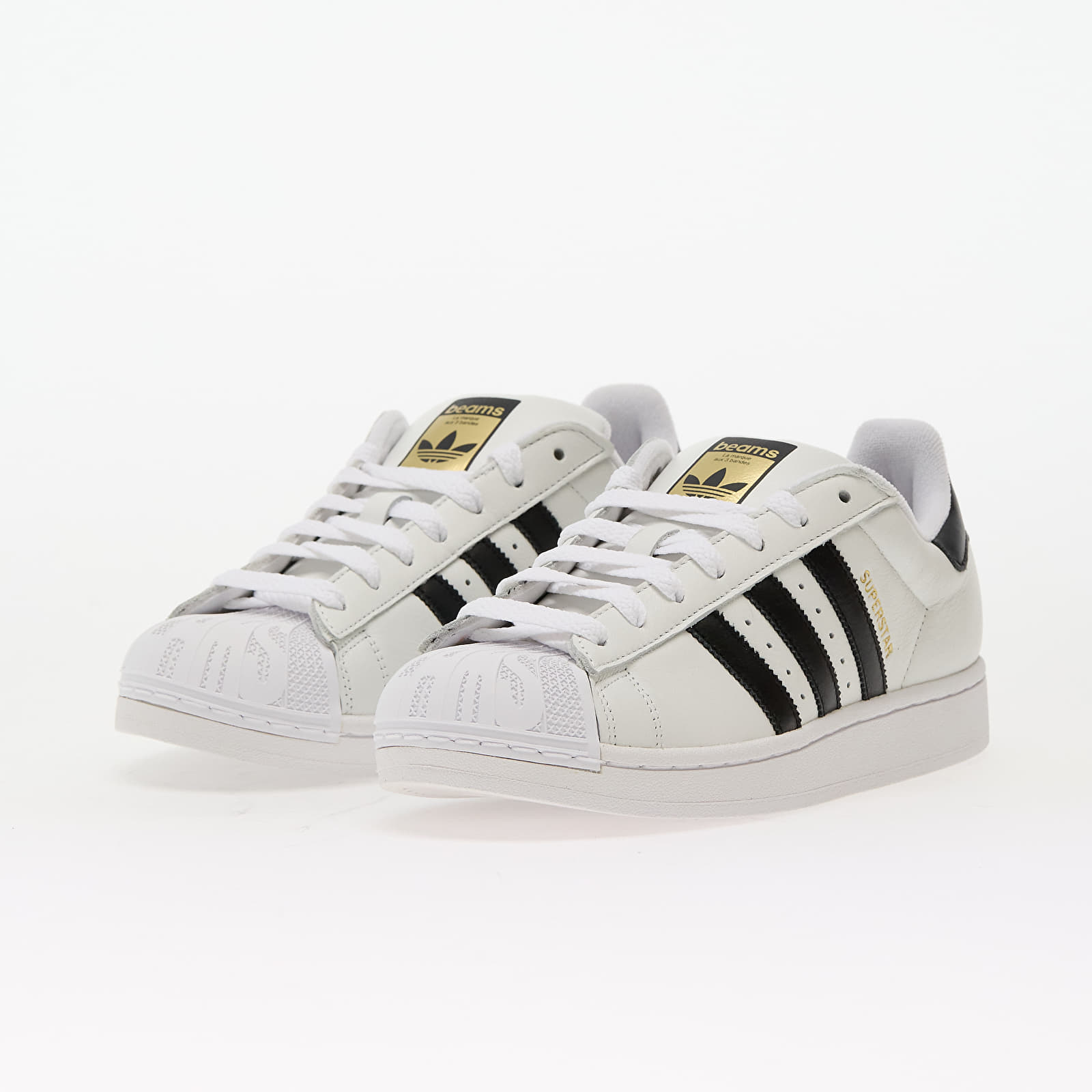 Sko til mænd adidas x Beams Superstar Ftw White/ Core Black/ Gold Metallic