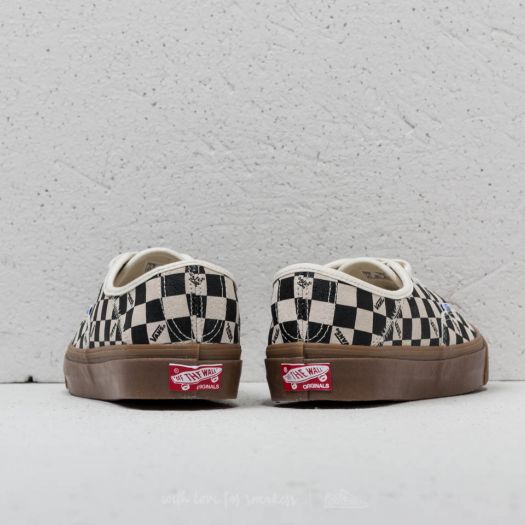 Checkerboard vans gum sole hotsell