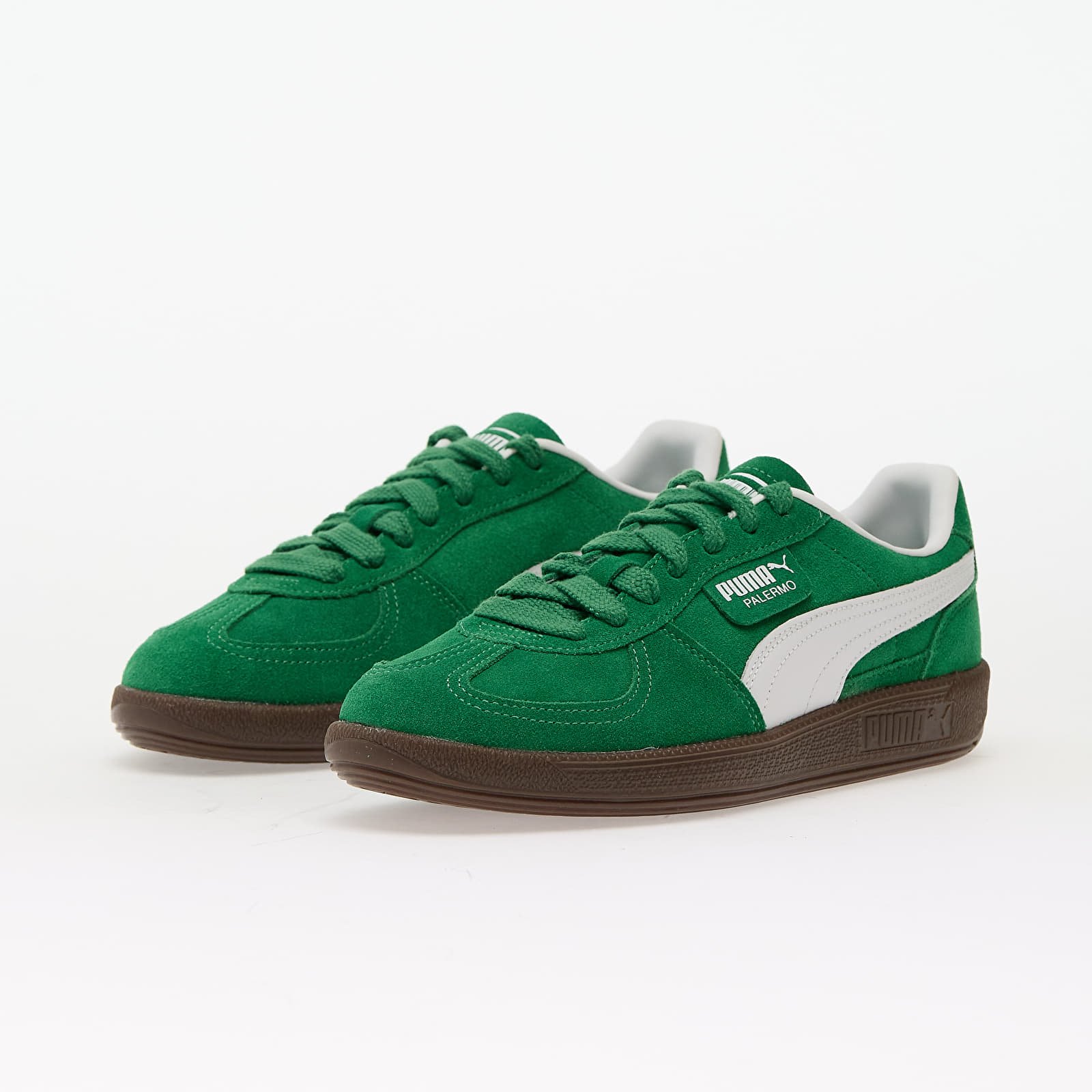 Férfi cipők Puma Palermo Archive Green-Puma White