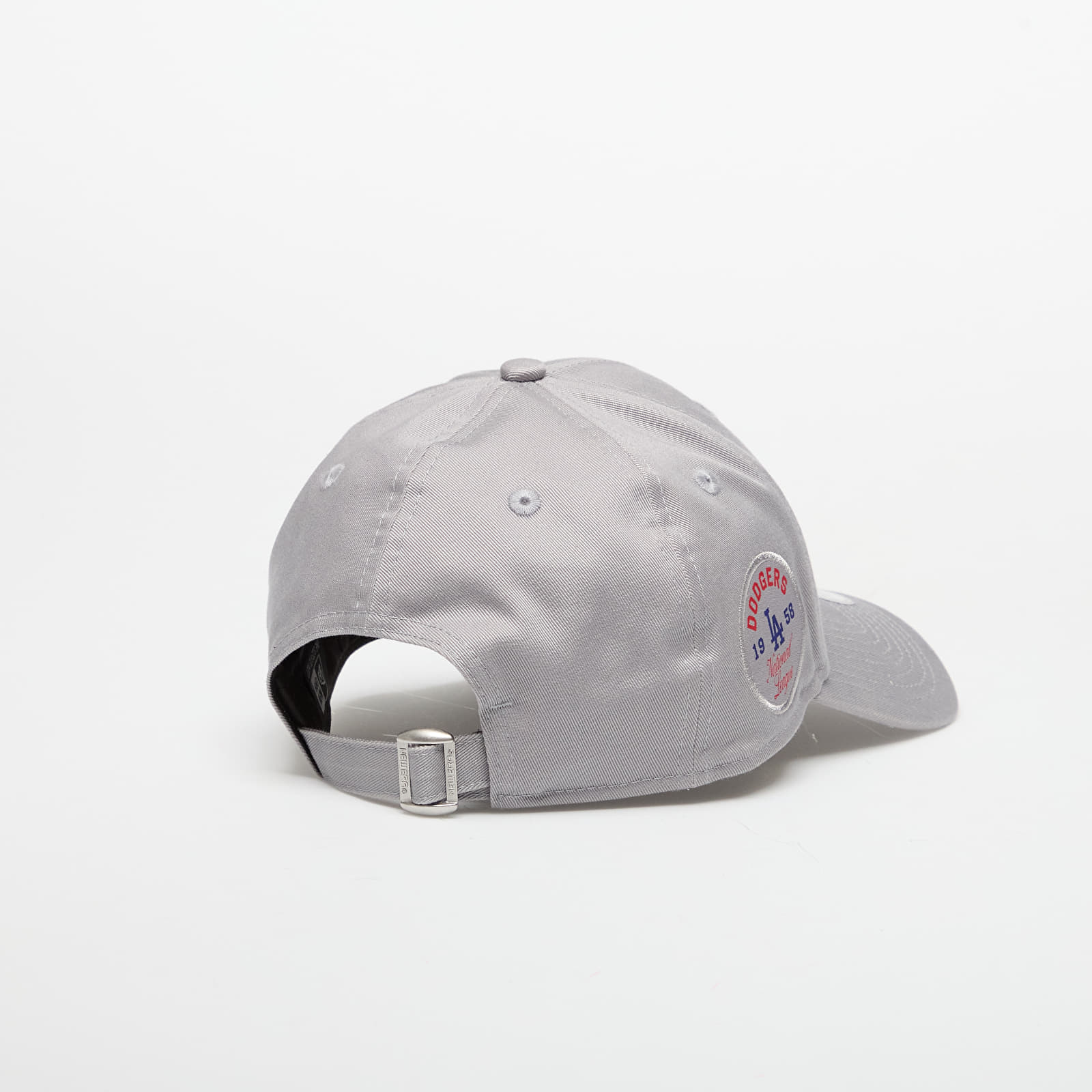 Kepsar för män New Era Los Angeles Dodgers 9FORTY Side Patch Adjustable Cap Gray
