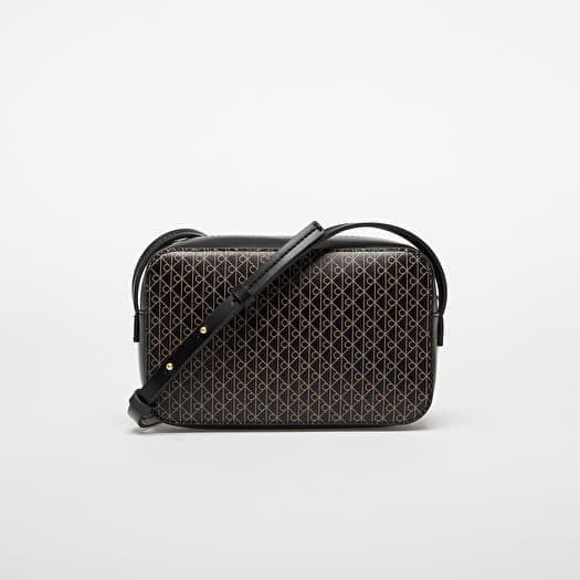 Borsa Calvin Klein Emblem Aop Elongated Camera Bag Black