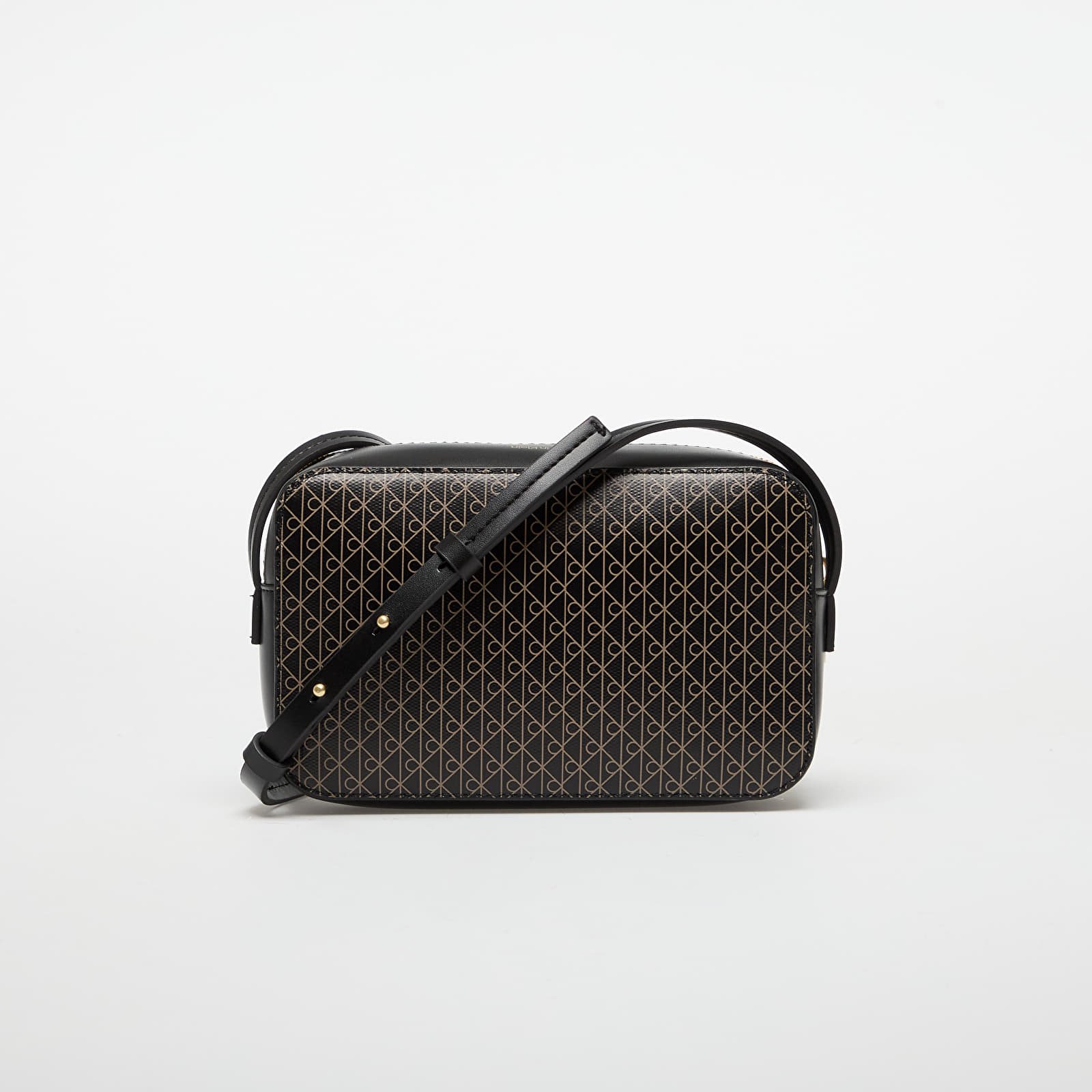 Borse a tracolla da uomo Calvin Klein Emblem Aop Elongated Camera Bag Black