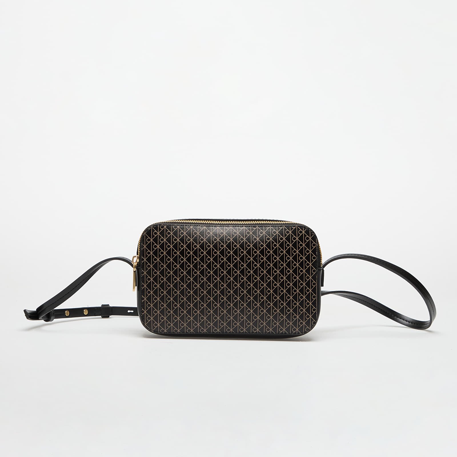 Borse a tracolla da uomo Calvin Klein Emblem Aop Elongated Camera Bag Black