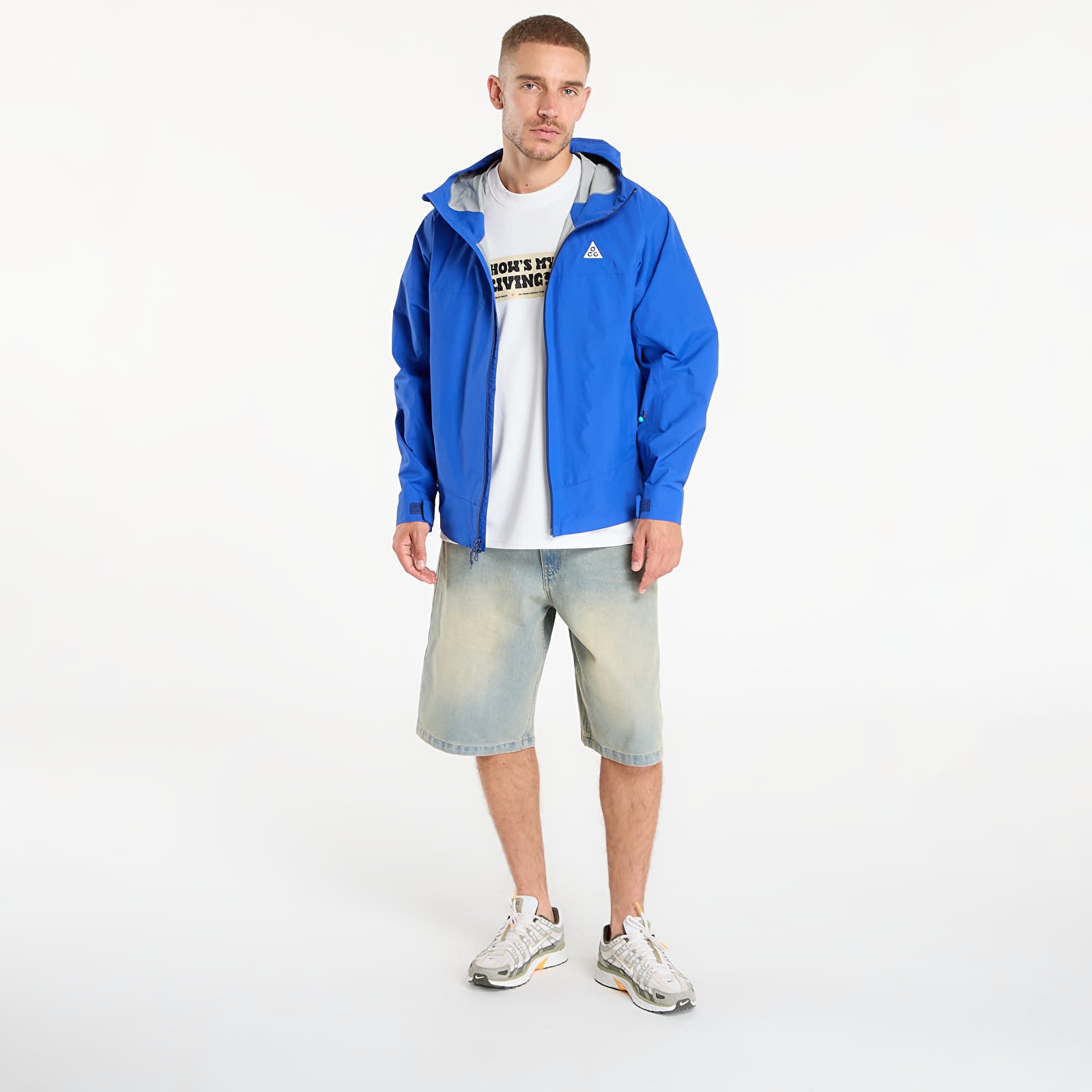 Jackets Nike ACG "Morpho" Men's Storm-FIT ADV Rain Jacket Game Royal/ Blue Void/ Summit White