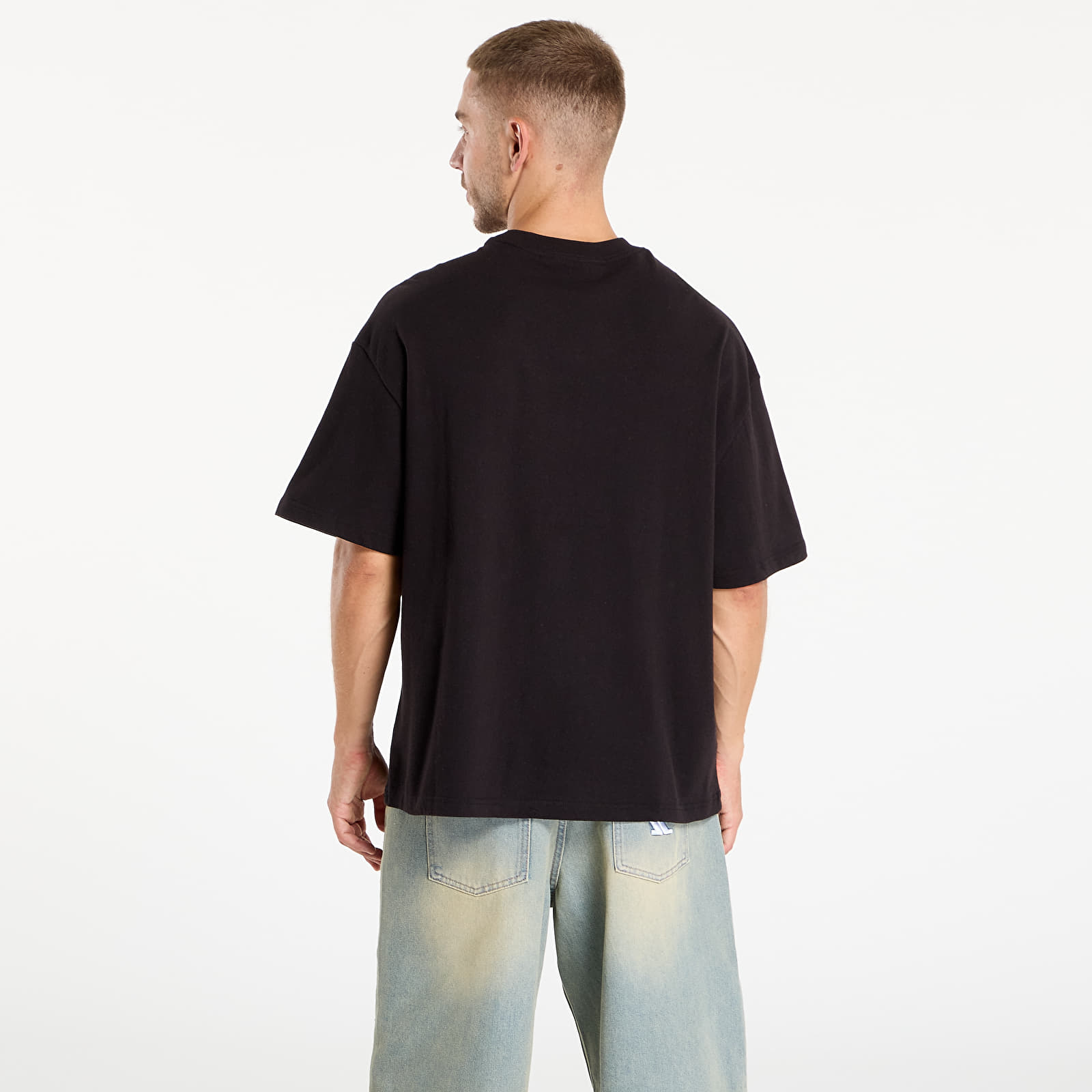 Vyriški marškinėliai Mitchell & Ness Branded Script Oversized Tee Black