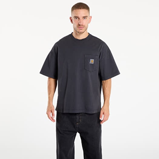 Carhartt WIP S/S Hudson Pocket T-Shirt UNISEX Black Chalk Wash