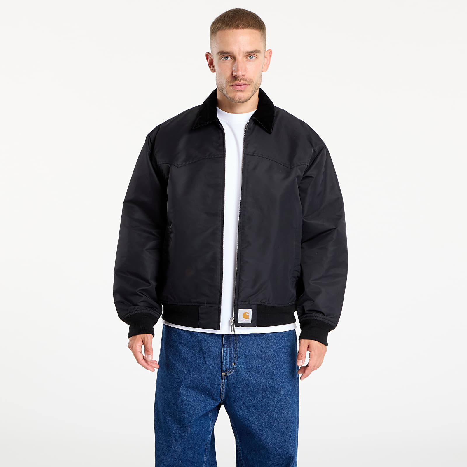 Jakker Carhartt WIP Santa Fe Alumni Jacket UNISEX Black/ Scarlet