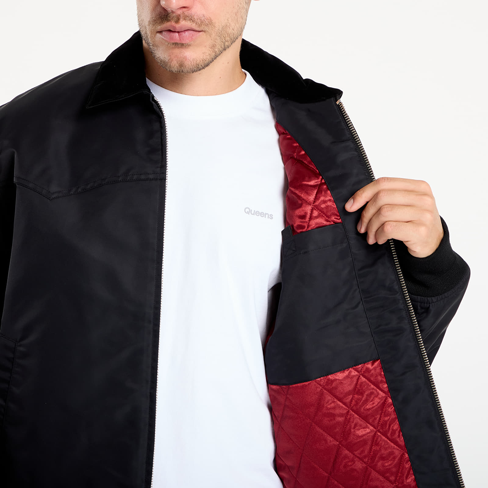 Jakker Carhartt WIP Santa Fe Alumni Jacket UNISEX Black/ Scarlet