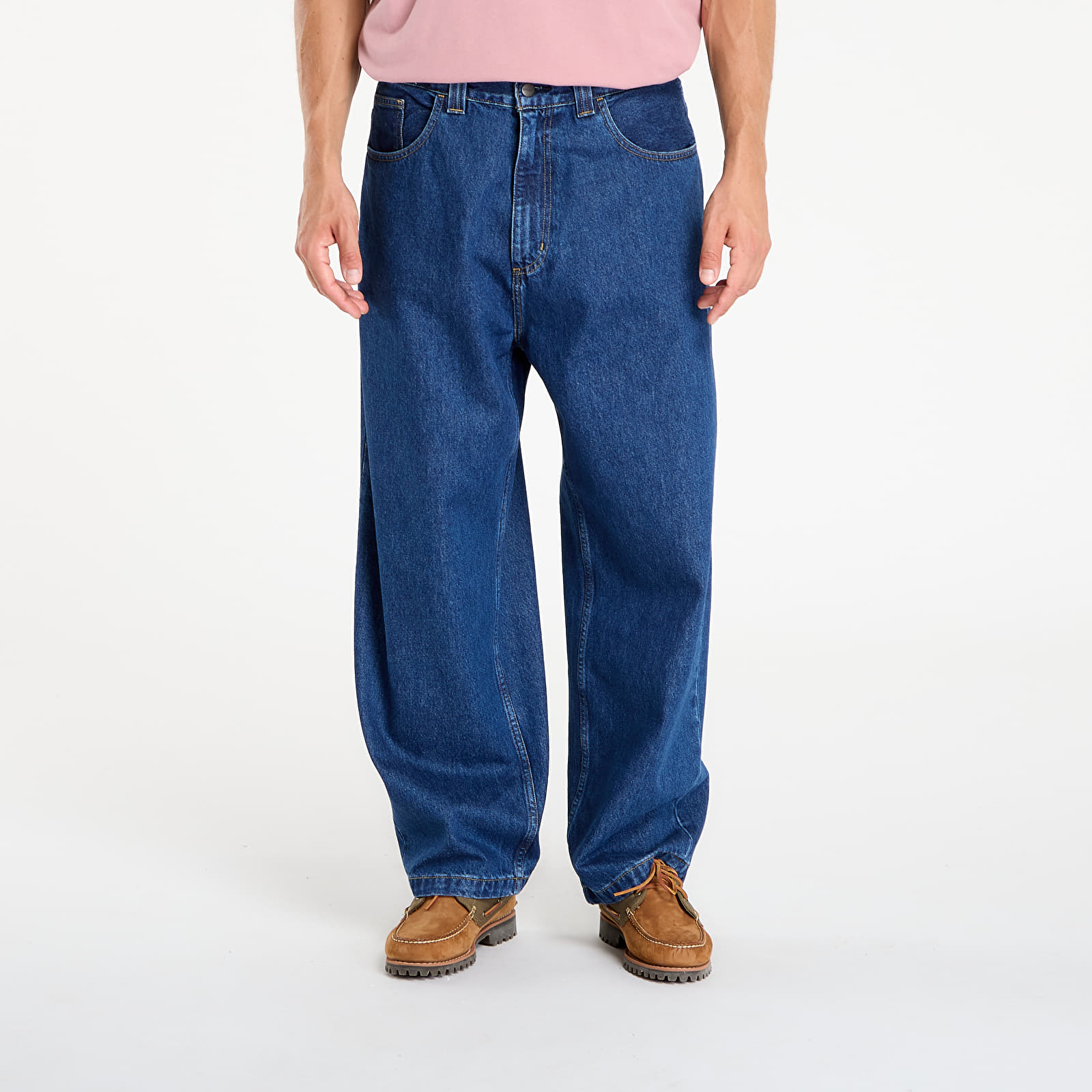 Blugi bărbați Carhartt WIP Brandon Pant Blue Stone Washed