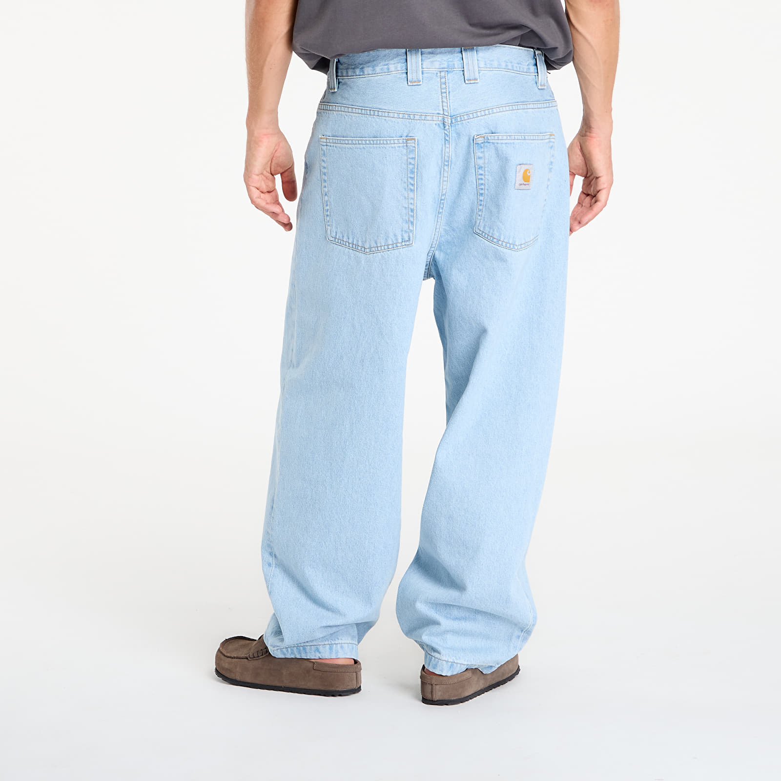 Jeans til mænd Carhartt WIP Brandon Pant Blue Heavy Stone Bleached