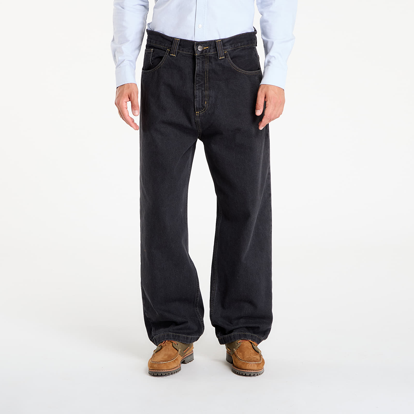 Jeans til mænd Carhartt WIP Brandon Pant Black Stone Washed