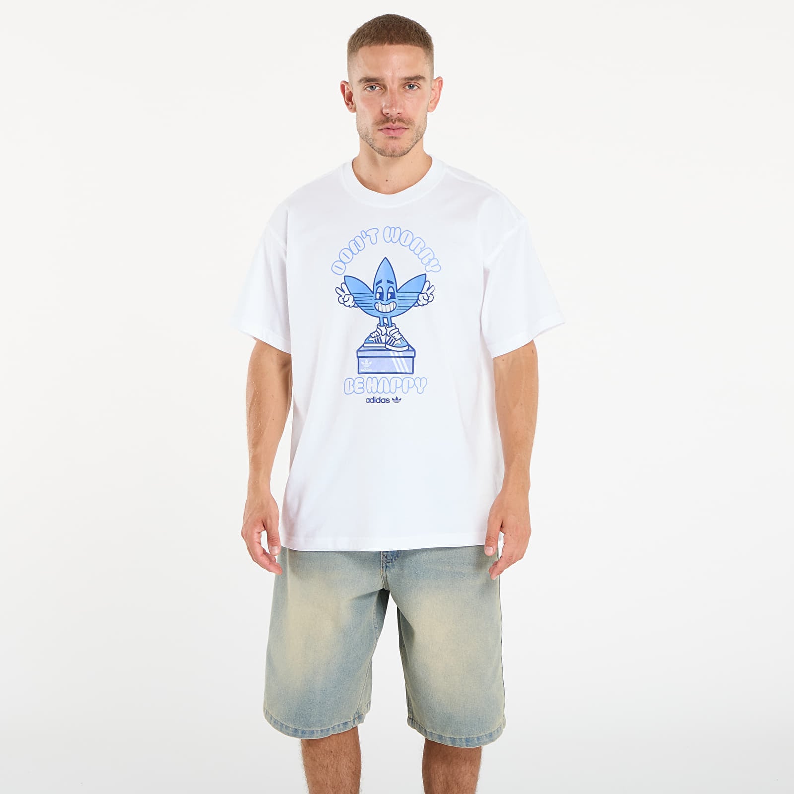 Tricou adidas Smile Treffy T White S