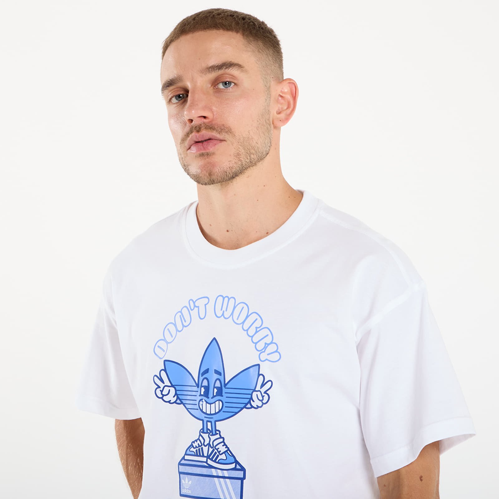 Vyriški marškinėliai adidas Smile Treffy T White