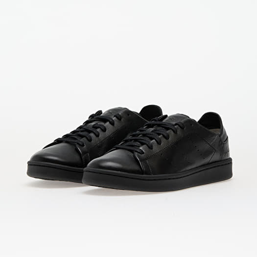 Y-3 Men’s Black Leather Sneakers Y-3 Y-3 Leather Sneakers Black Y-3 main image 2