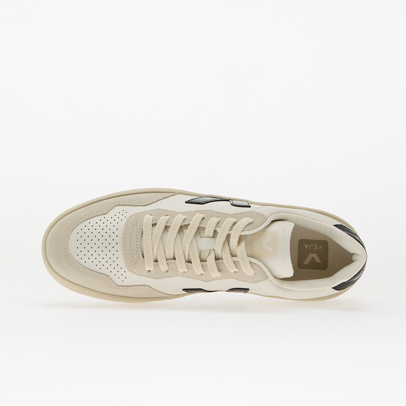 Încălțăminte și sneakerși pentru bărbați Veja V-90 O.T. Leather White_Black