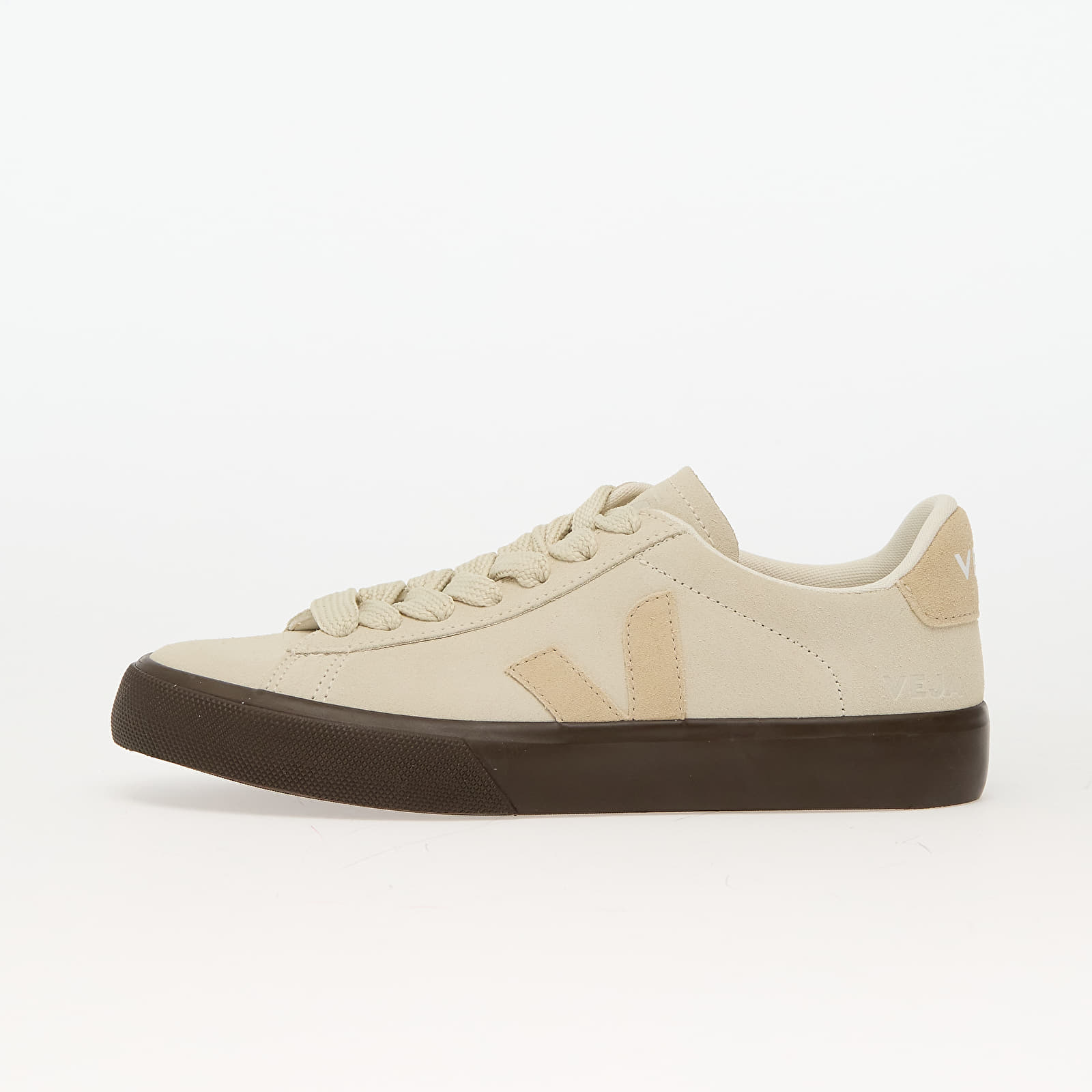 Încălțăminte și sneakerși pentru femei Veja W Campo Bold Suede Pier_Almond_Eagle