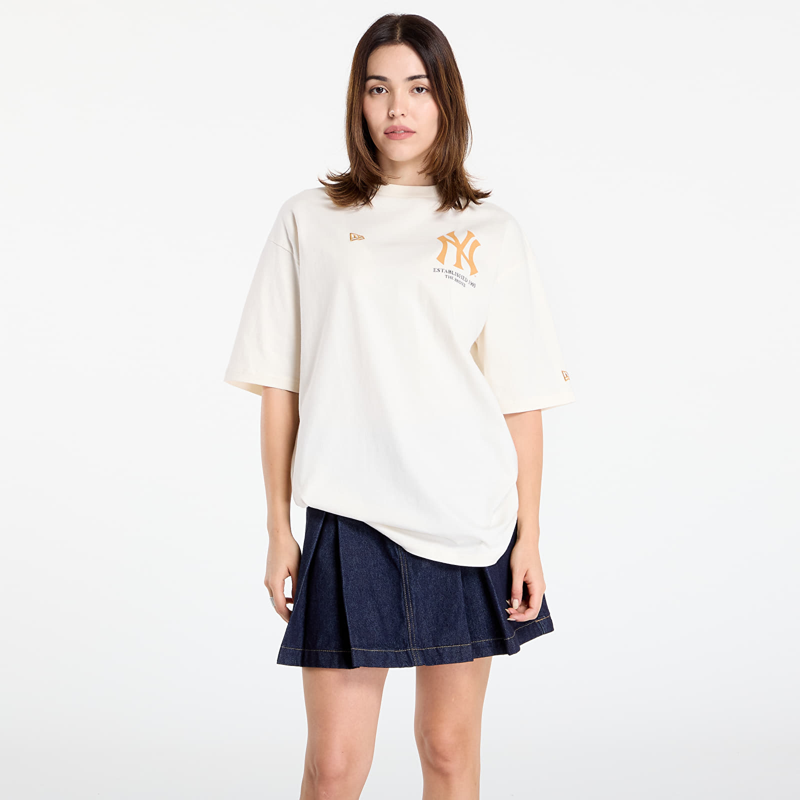 Vyriški marškinėliai New Era MLB Baseball Graphic Os Tee New York Yankees UNISEX Off White
