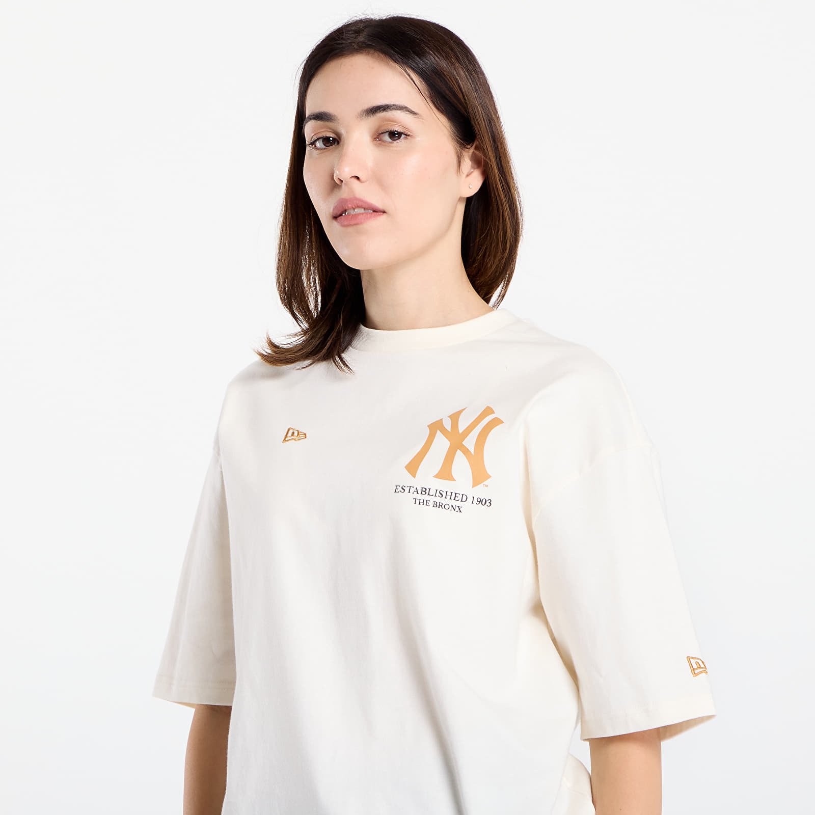 Vyriški marškinėliai New Era MLB Baseball Graphic Os Tee New York Yankees UNISEX Off White