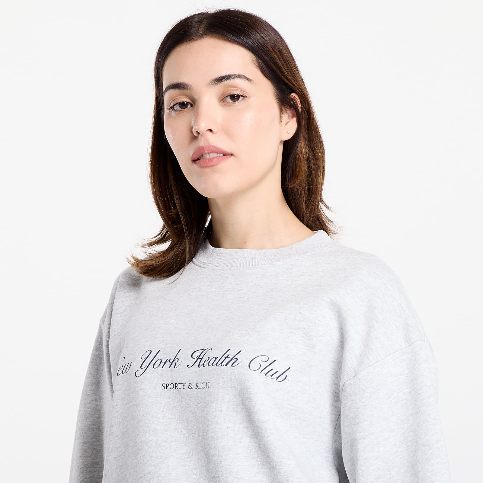 Men's hoodies Sporty & Rich NY Health Club Crewneck UNISEX Heather Gray