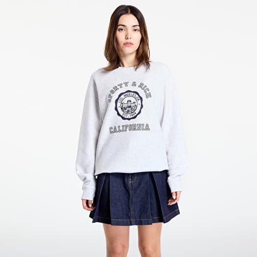 Sporty & Rich California Emblem Soft Crewneck UNISEX Heather Gray