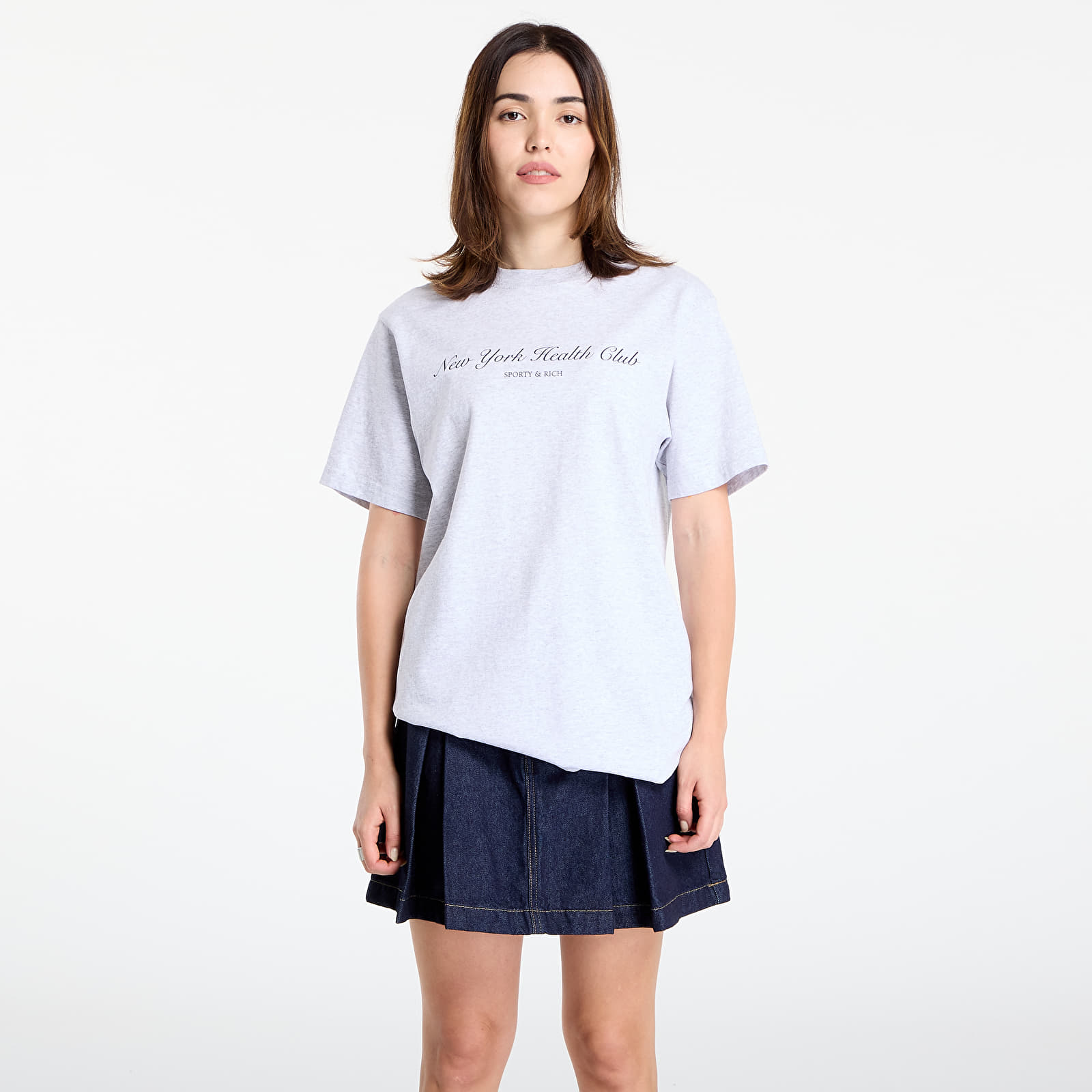 Tricouri bărbați Sporty & Rich NY Health Club T-Shirt UNISEX Heather Gray
