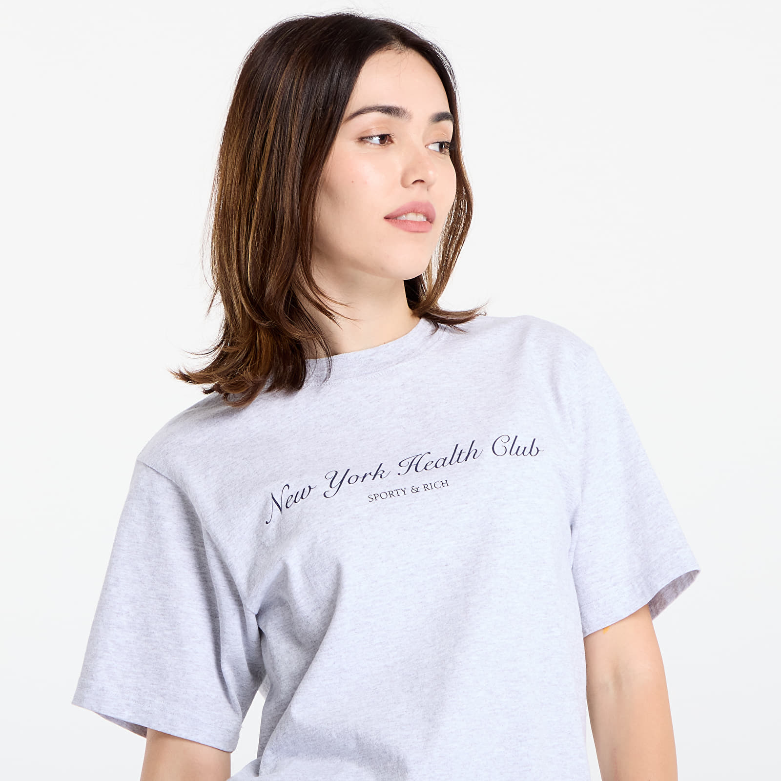 Tricouri bărbați Sporty & Rich NY Health Club T-Shirt UNISEX Heather Gray