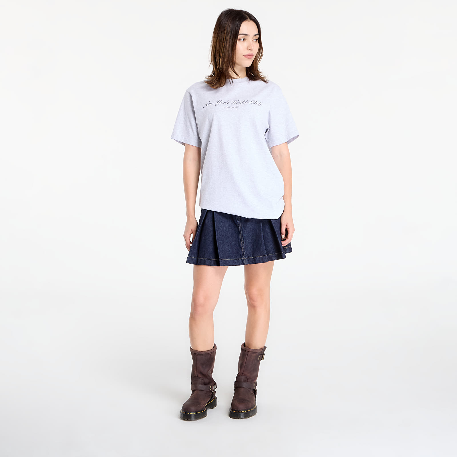 Tricouri bărbați Sporty & Rich NY Health Club T-Shirt UNISEX Heather Gray