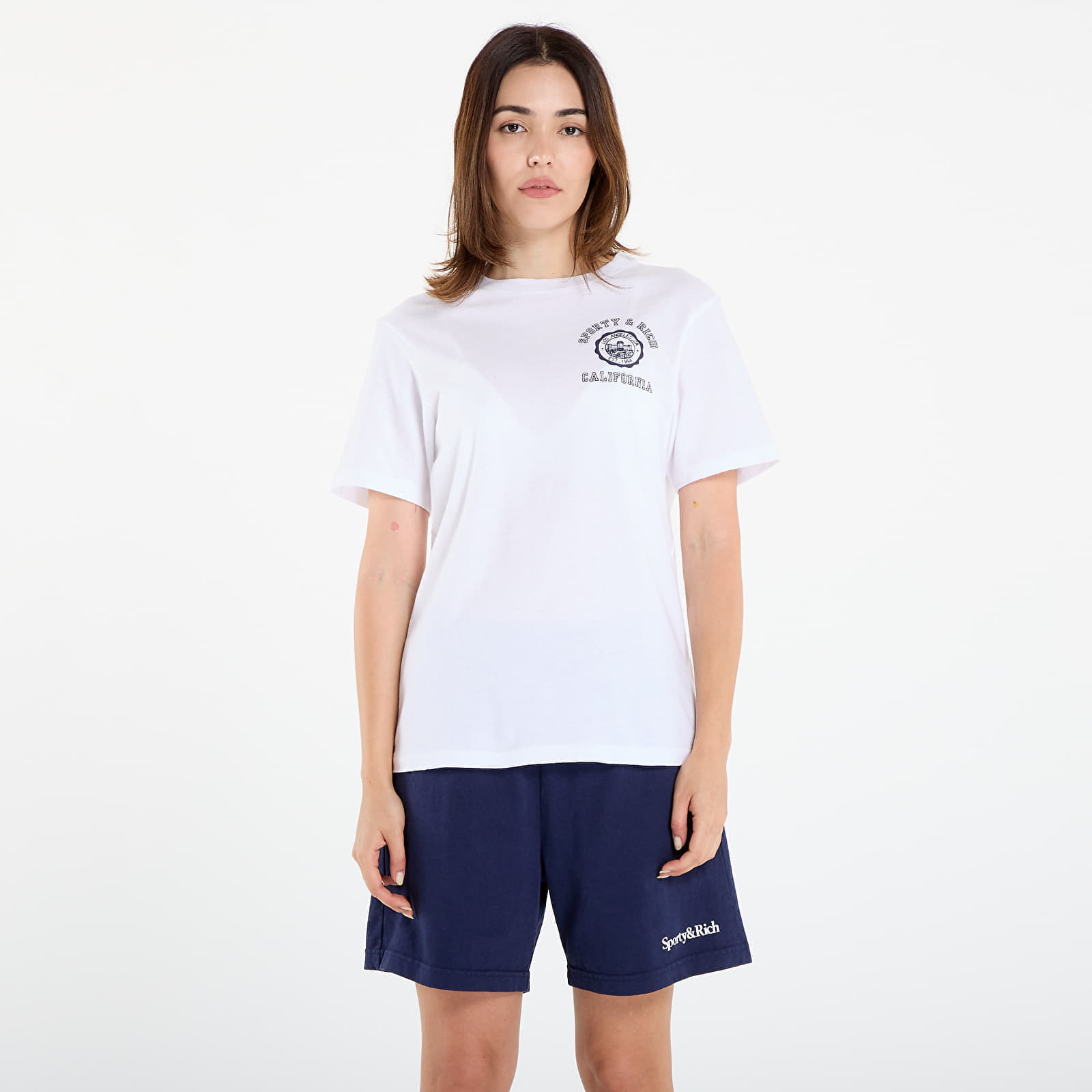 Tricou Sporty & Rich California Emblem Soft T-Shirt UNISEX White M