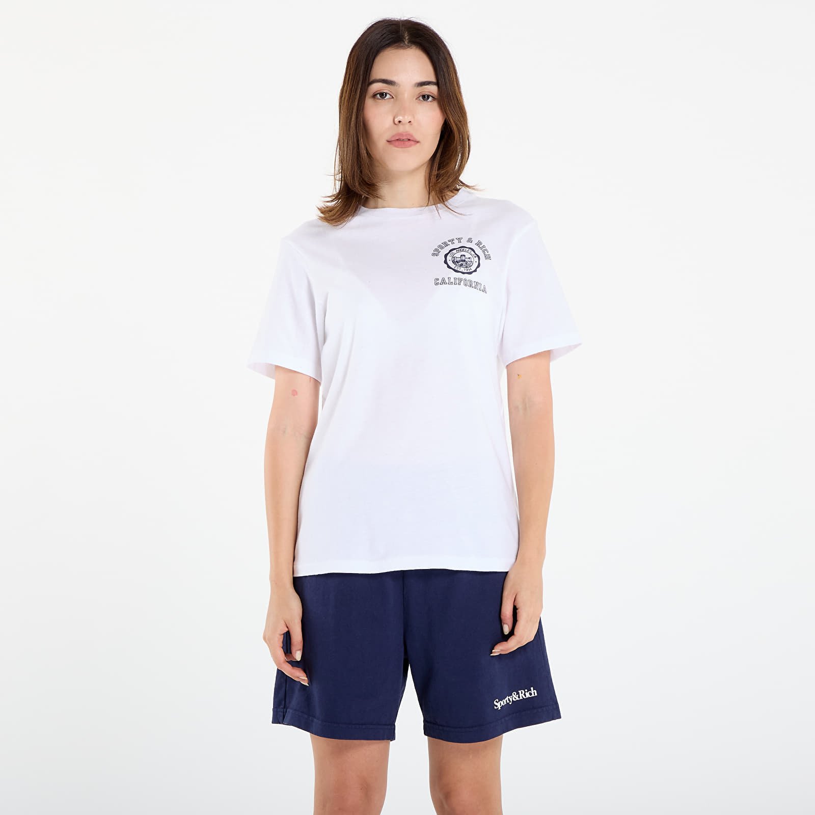 T-shirts til mænd Sporty & Rich California Emblem Soft T-Shirt UNISEX White