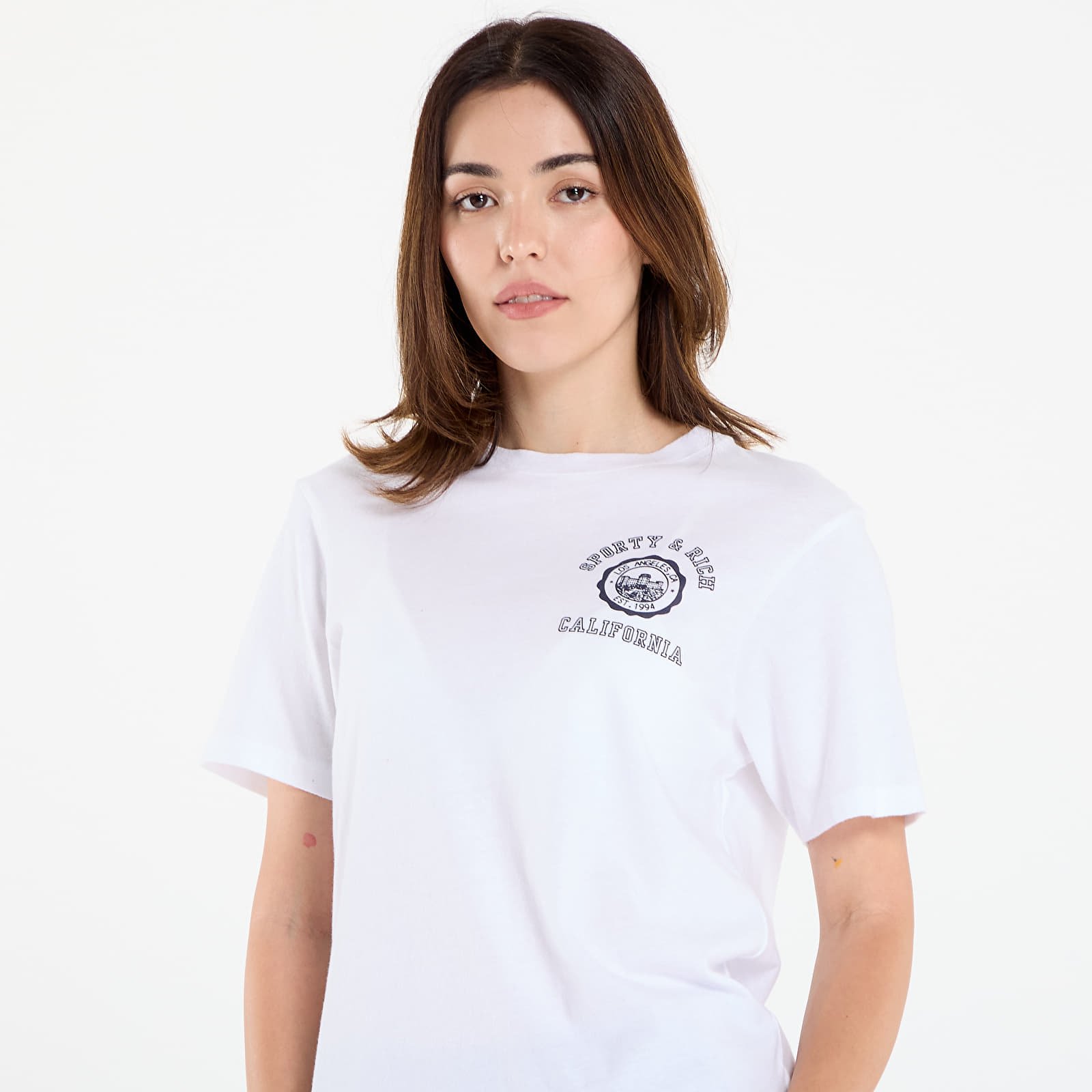 T-shirts til mænd Sporty & Rich California Emblem Soft T-Shirt UNISEX White