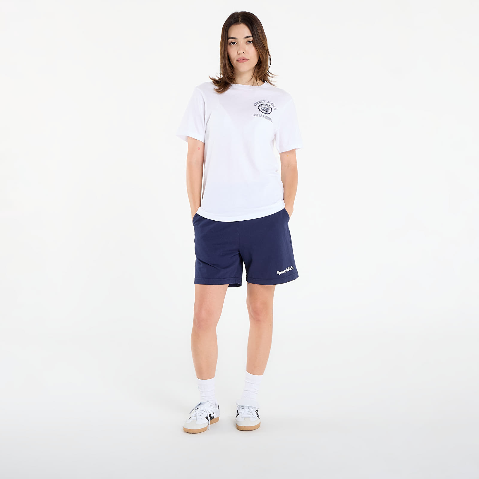 T-shirts til mænd Sporty & Rich California Emblem Soft T-Shirt UNISEX White
