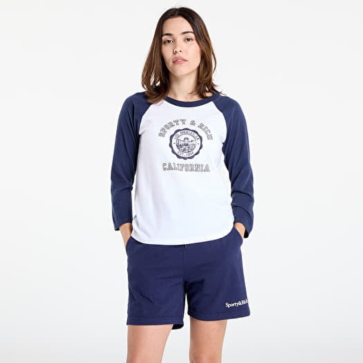 T-paita Sporty & Rich California Emblem Soft Baseball Tee White/ Dark Navy